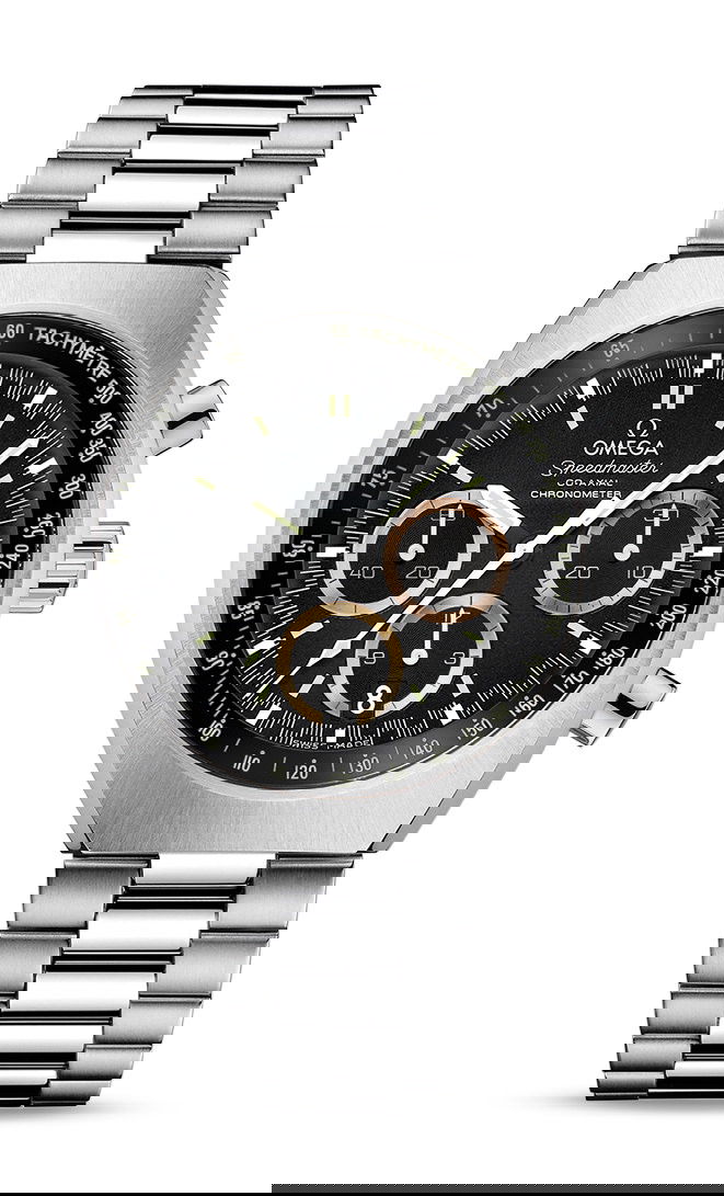 Omega Speedmaster luxury timepiece - detailed view