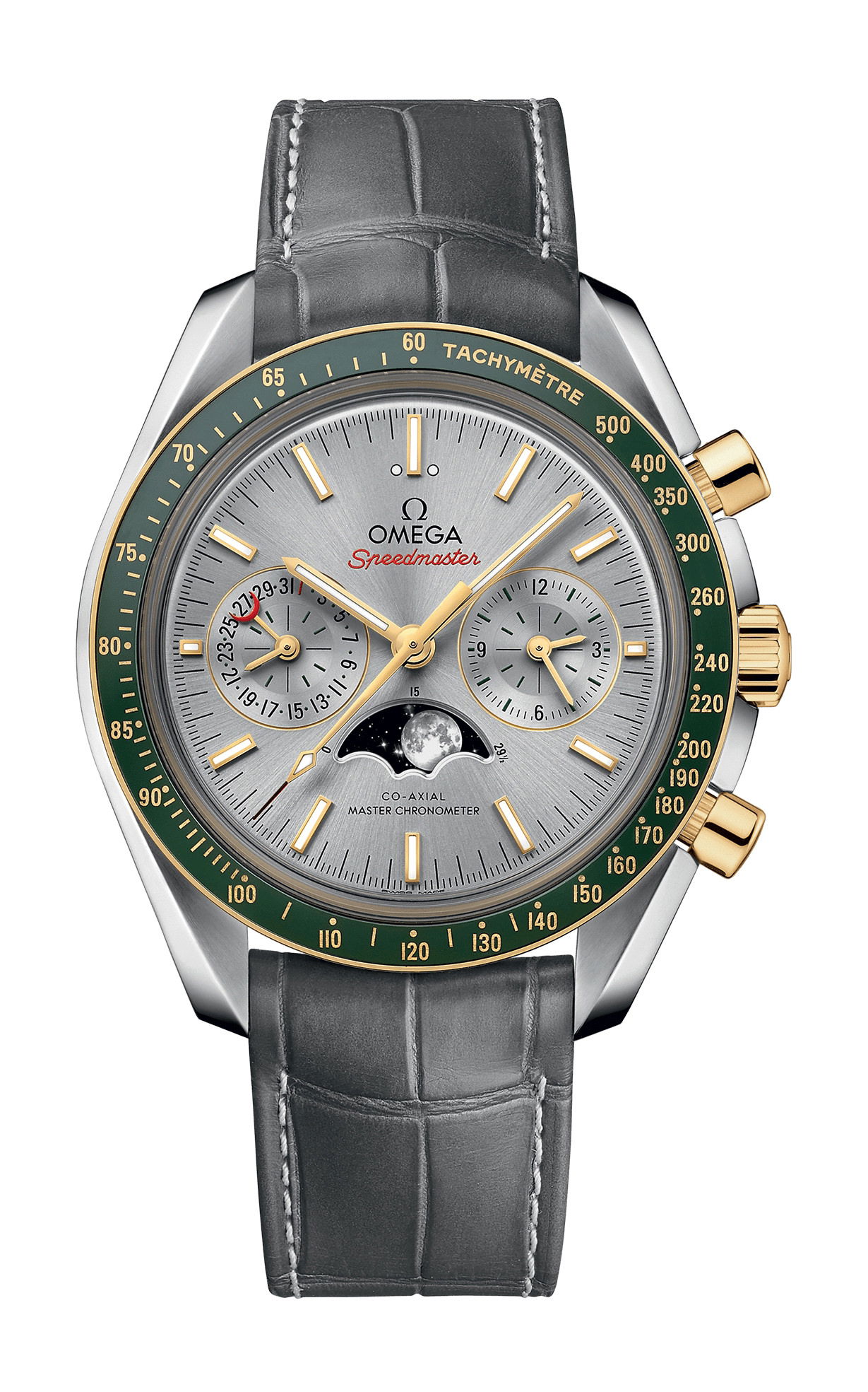 Omega Speedmaster luxury timepiece - detailed view
