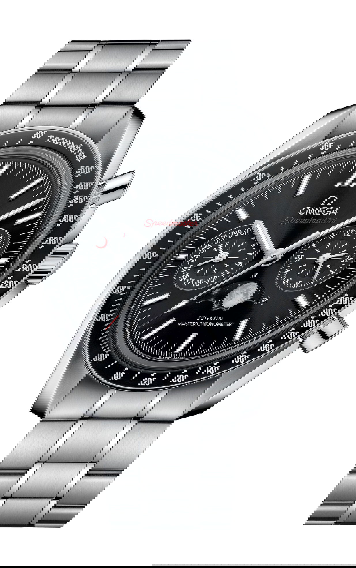 Omega Speedmaster luxury timepiece - detailed view