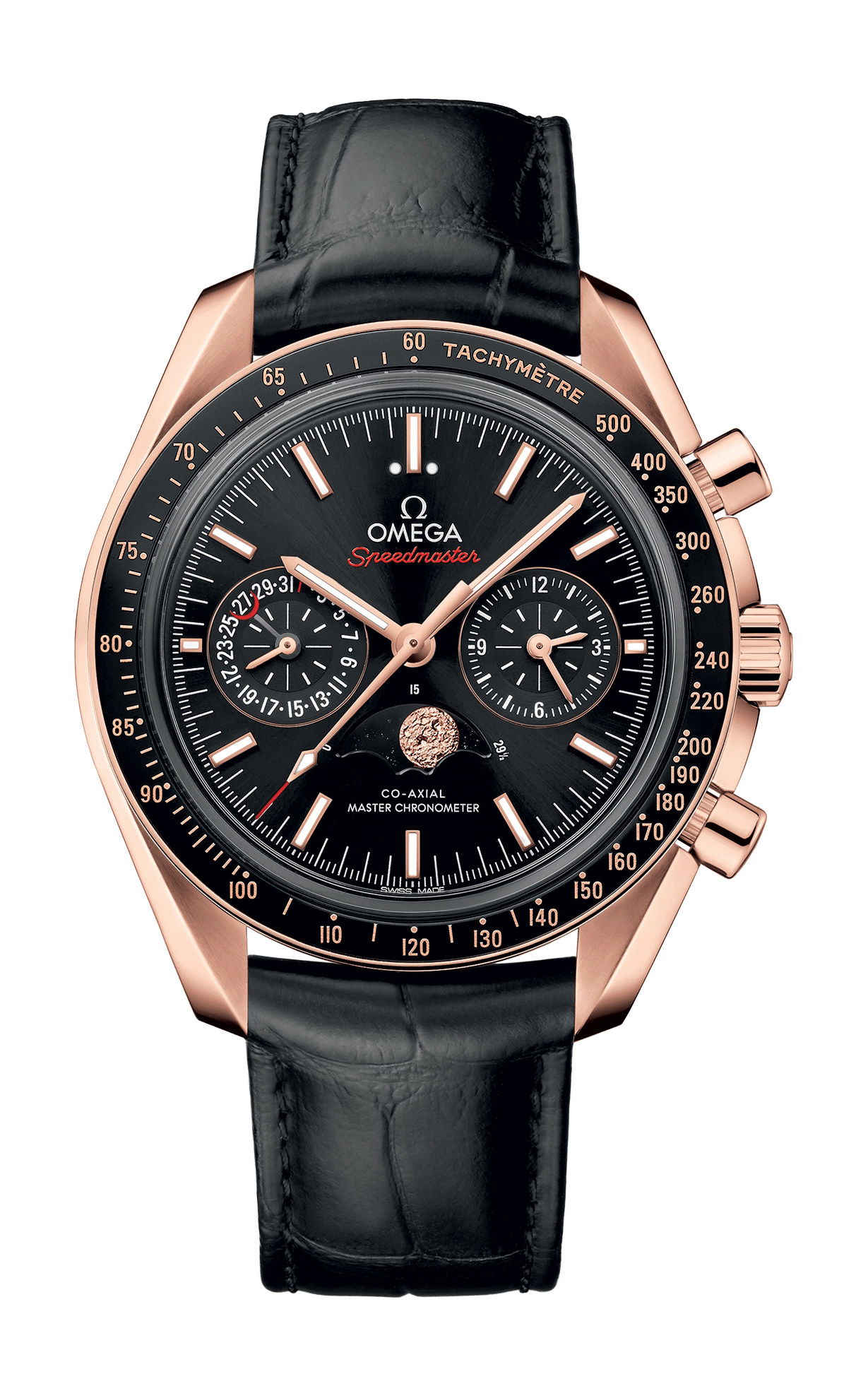 Omega Speedmaster luxury timepiece - detailed view