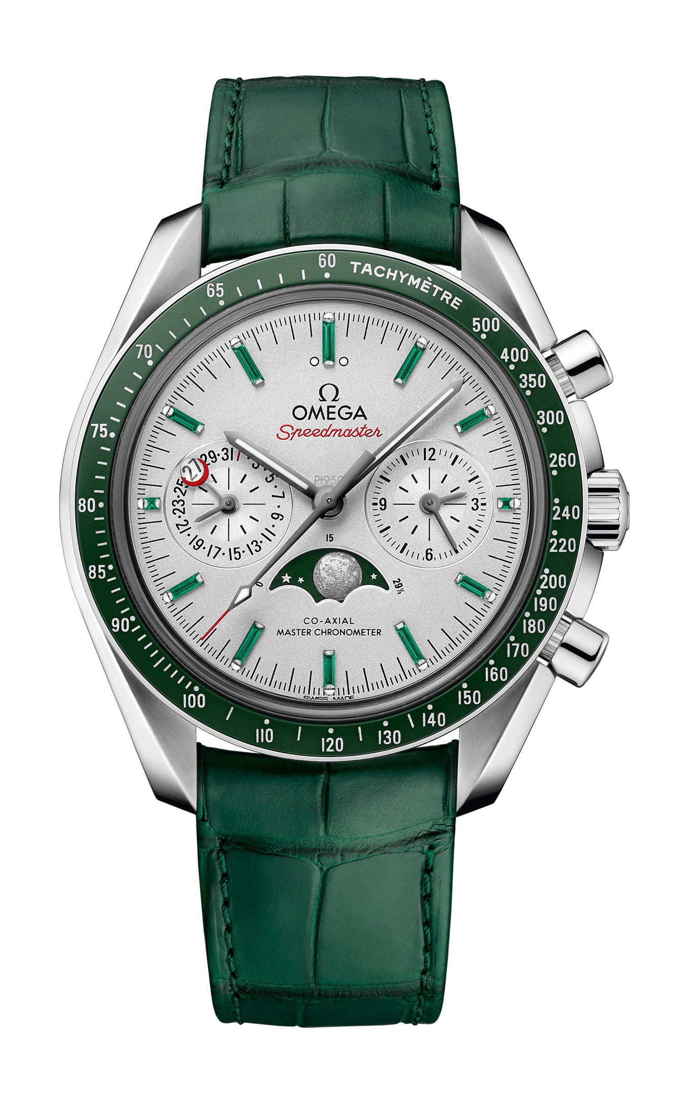 Omega Speedmaster luxury timepiece - detailed view