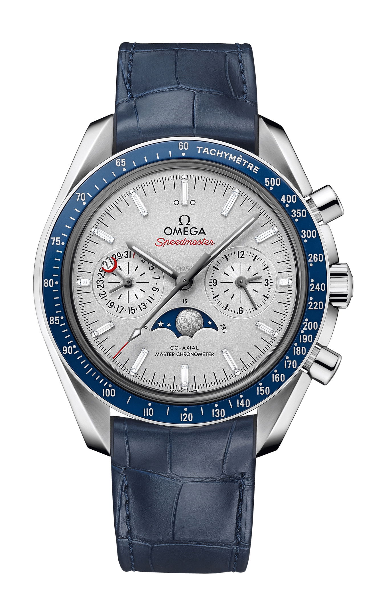 Omega Speedmaster luxury timepiece - detailed view