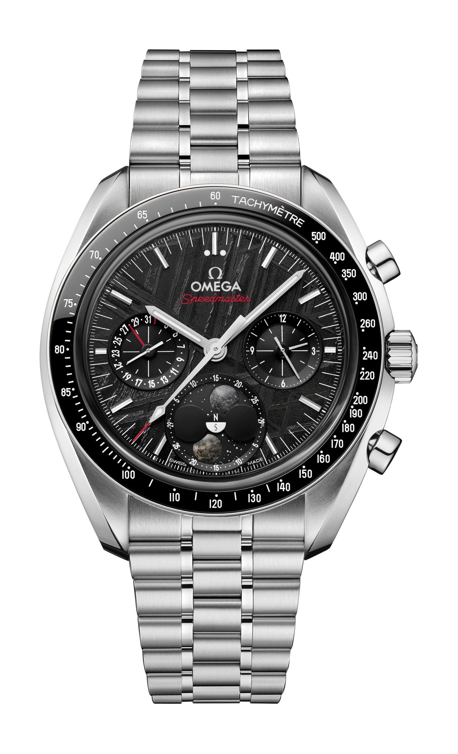 Omega Speedmaster luxury timepiece - detailed view