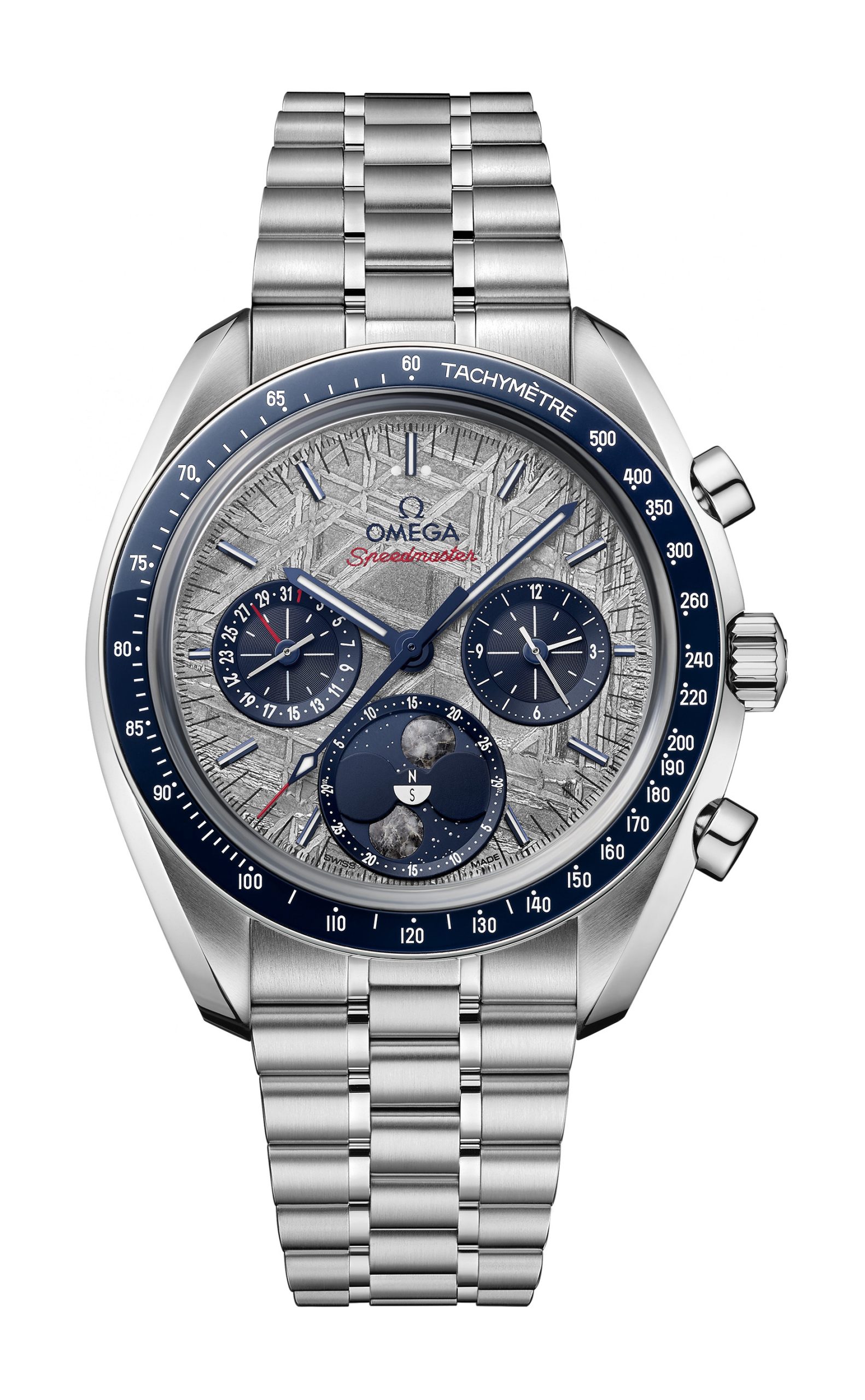 Omega Speedmaster luxury timepiece - detailed view