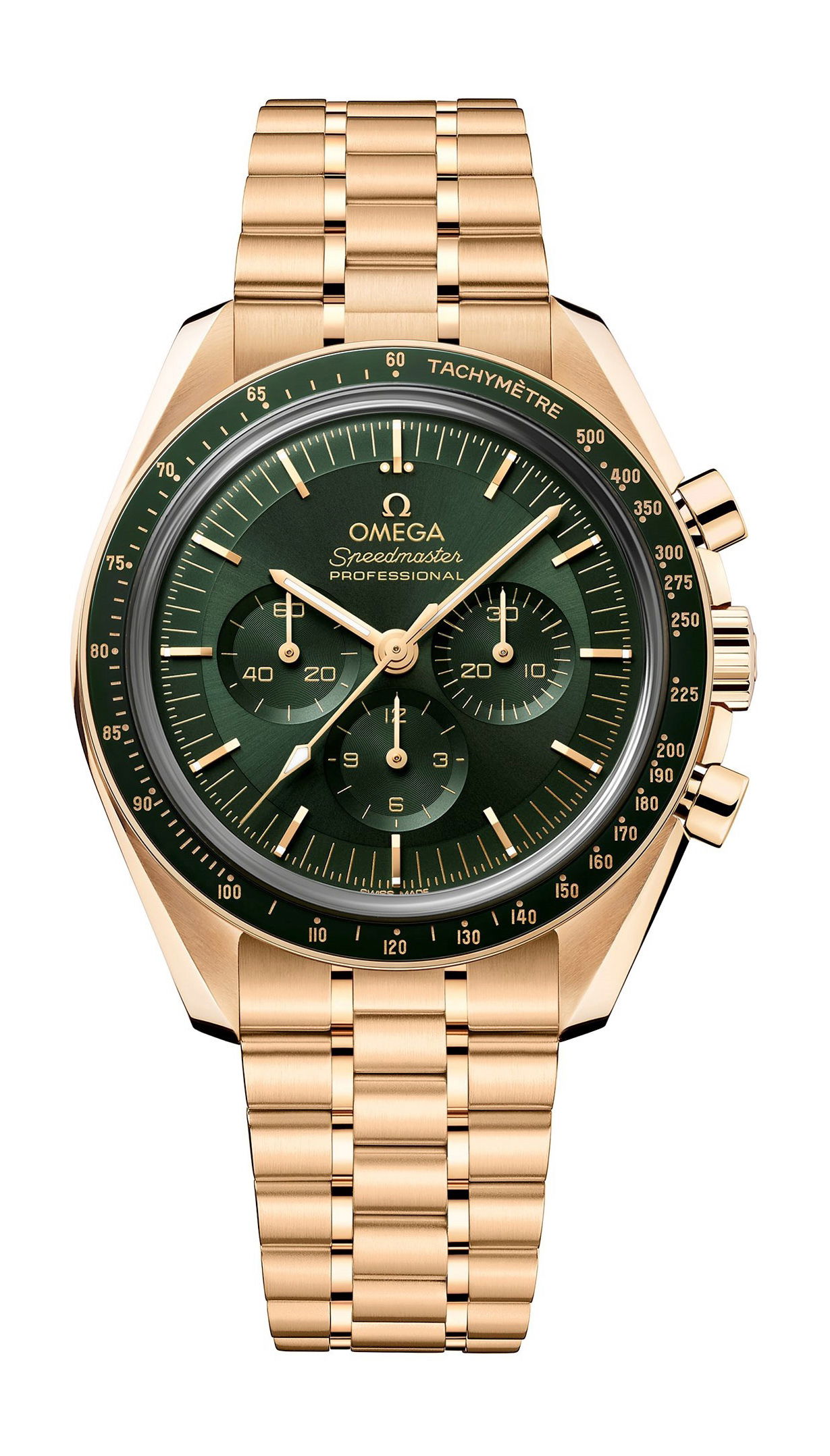 Omega Speedmaster luxury timepiece - detailed view