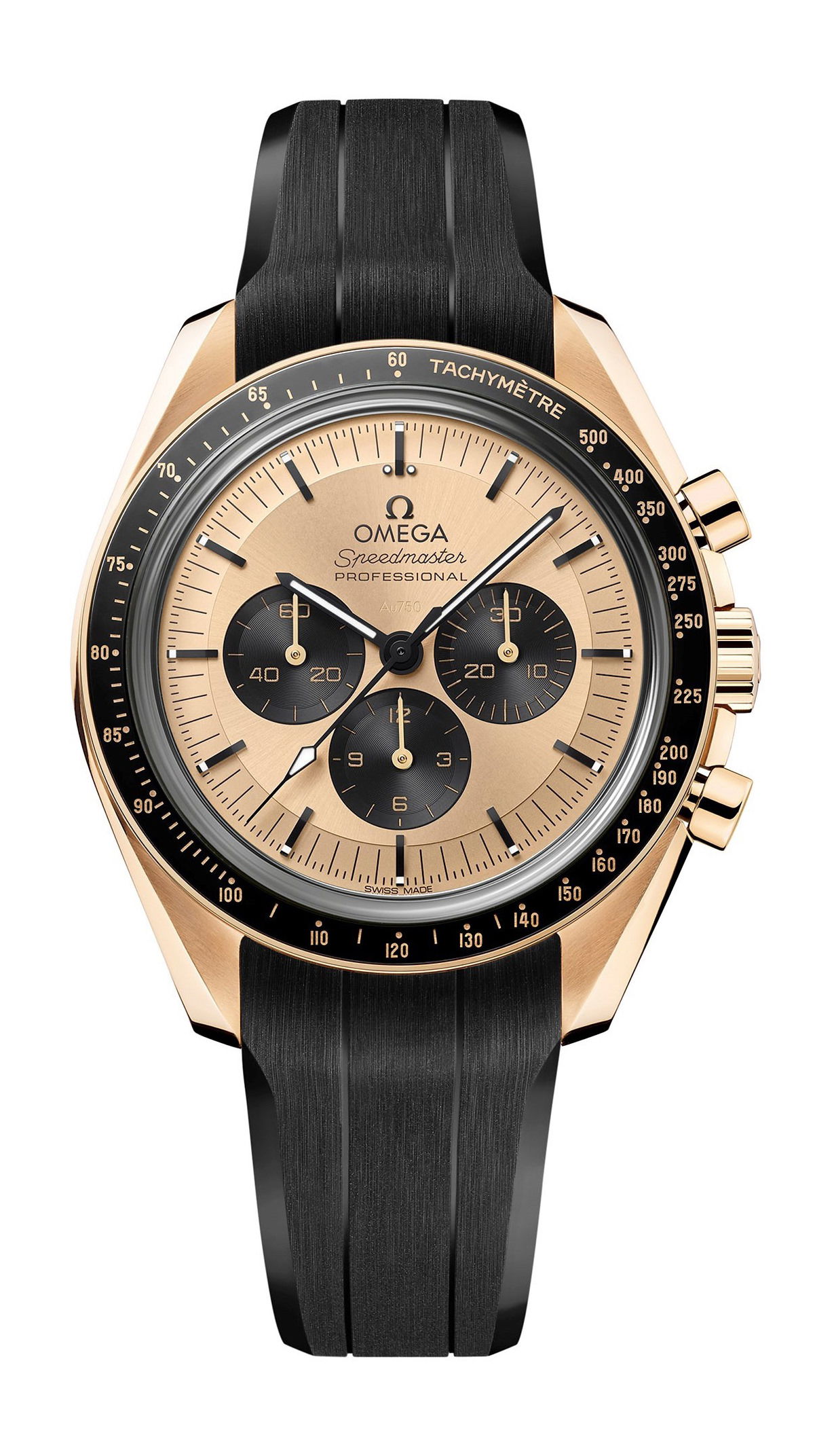 Omega Speedmaster luxury timepiece - detailed view