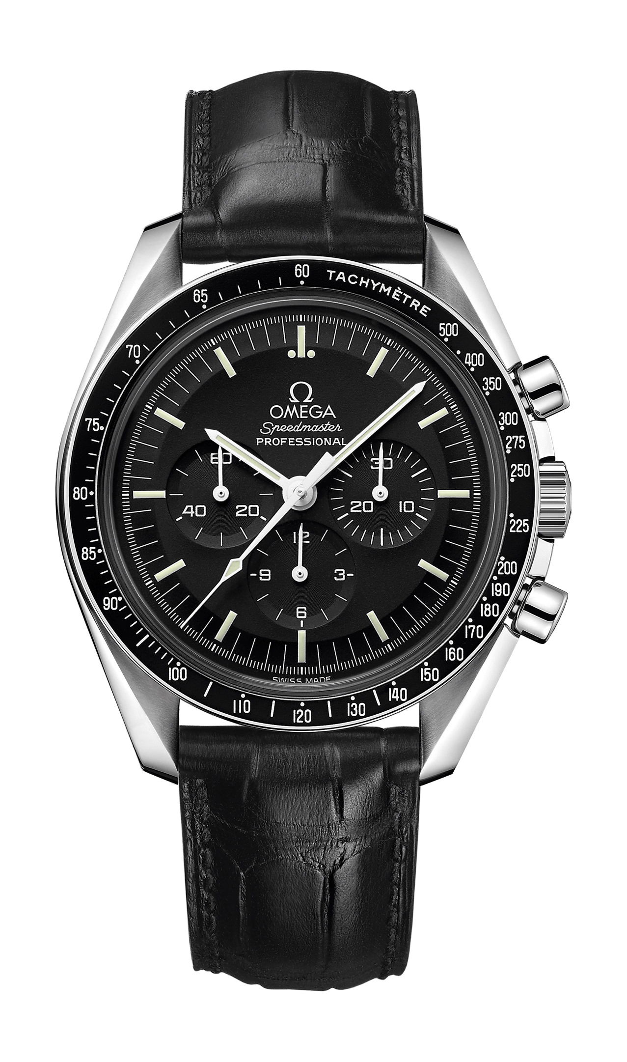 Omega Speedmaster luxury timepiece - detailed view