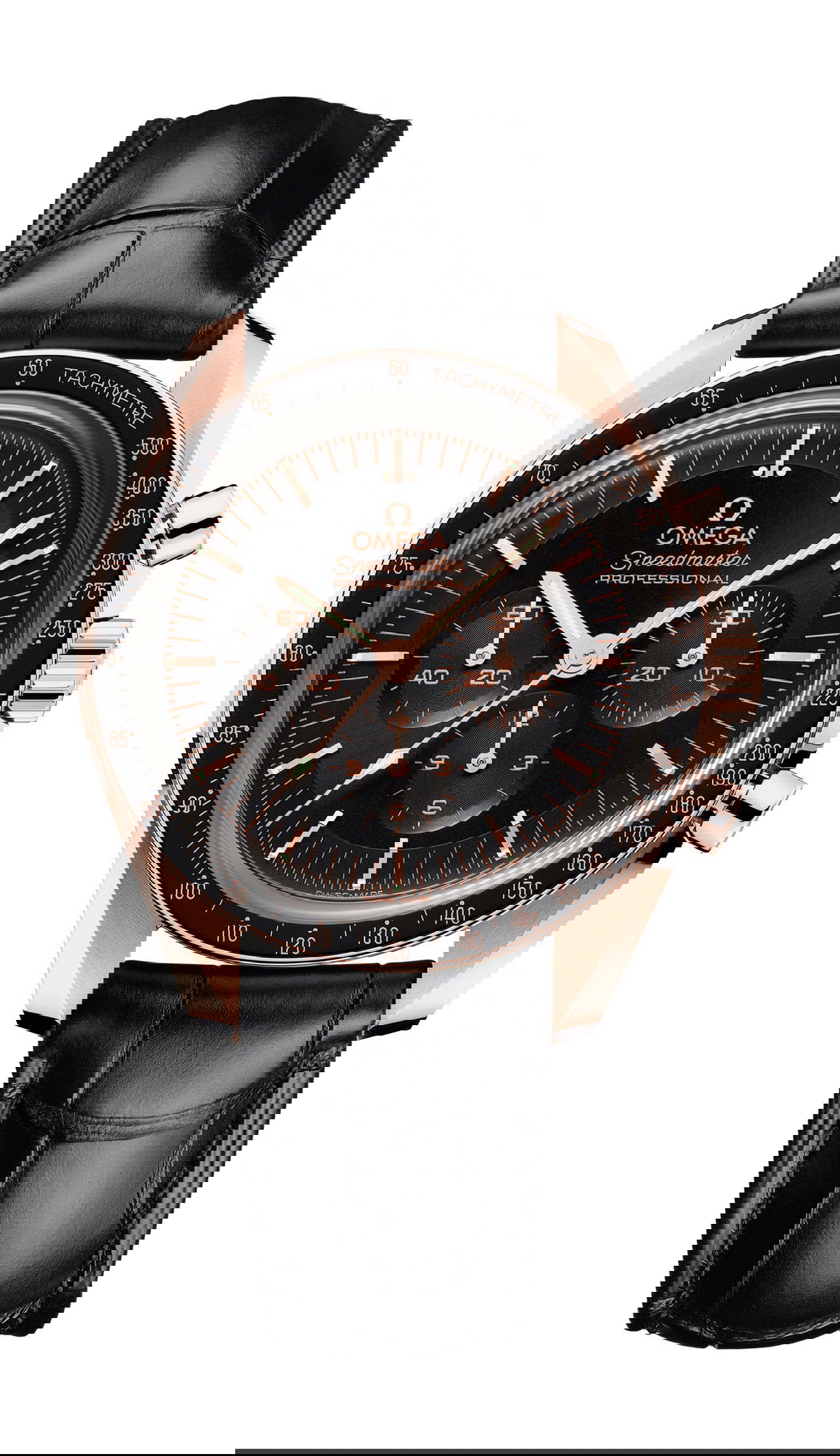 Omega Speedmaster luxury timepiece - detailed view