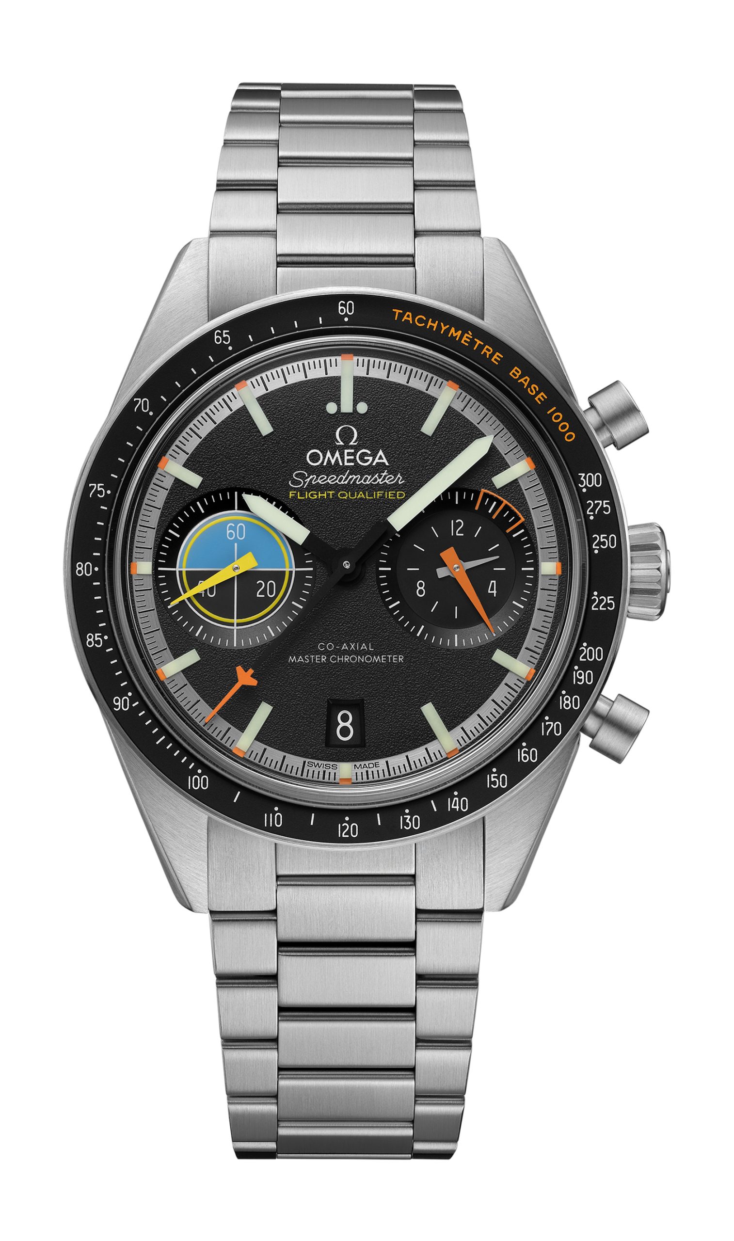 Omega Speedmaster luxury timepiece - detailed view