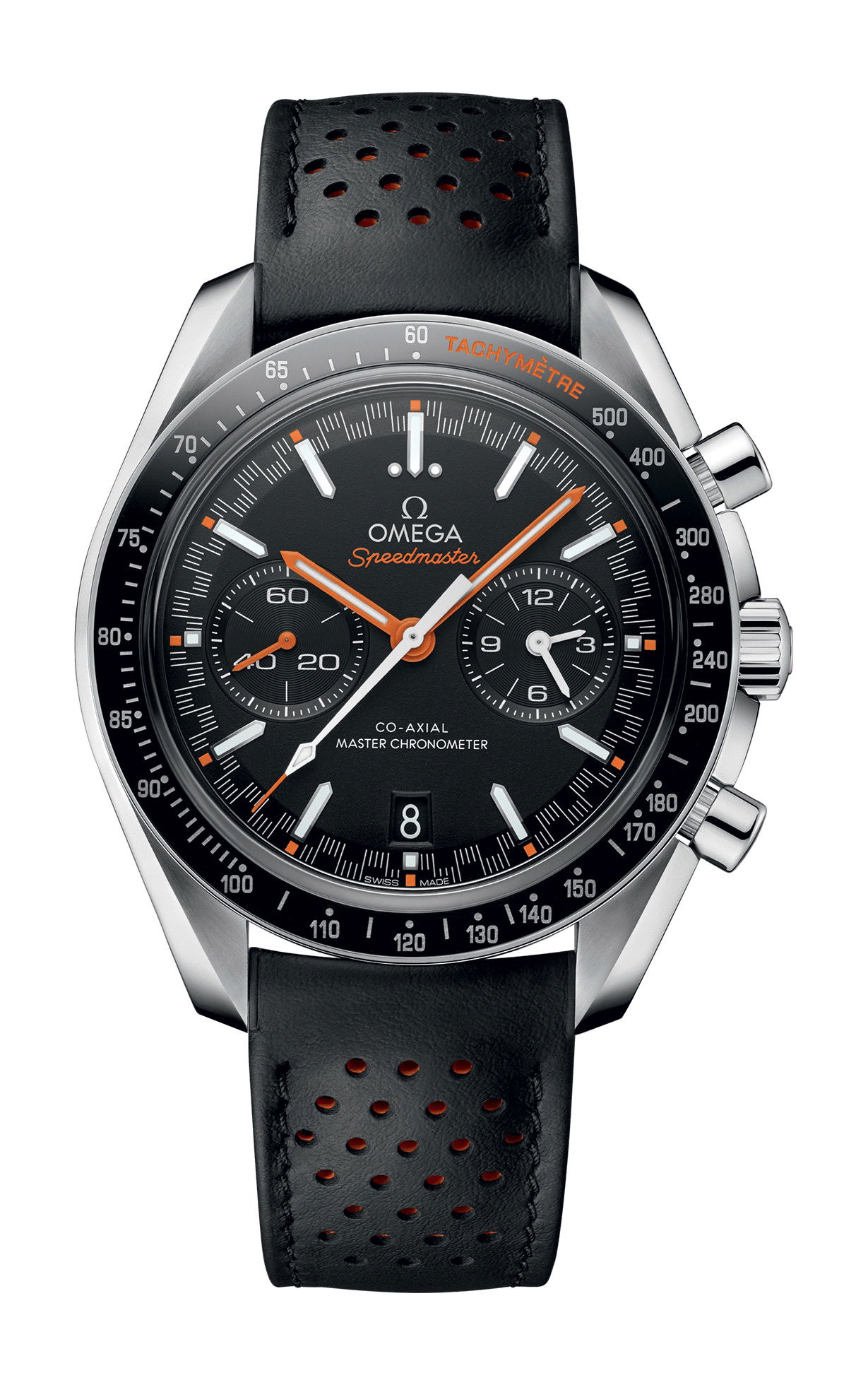 Omega Speedmaster luxury timepiece - detailed view