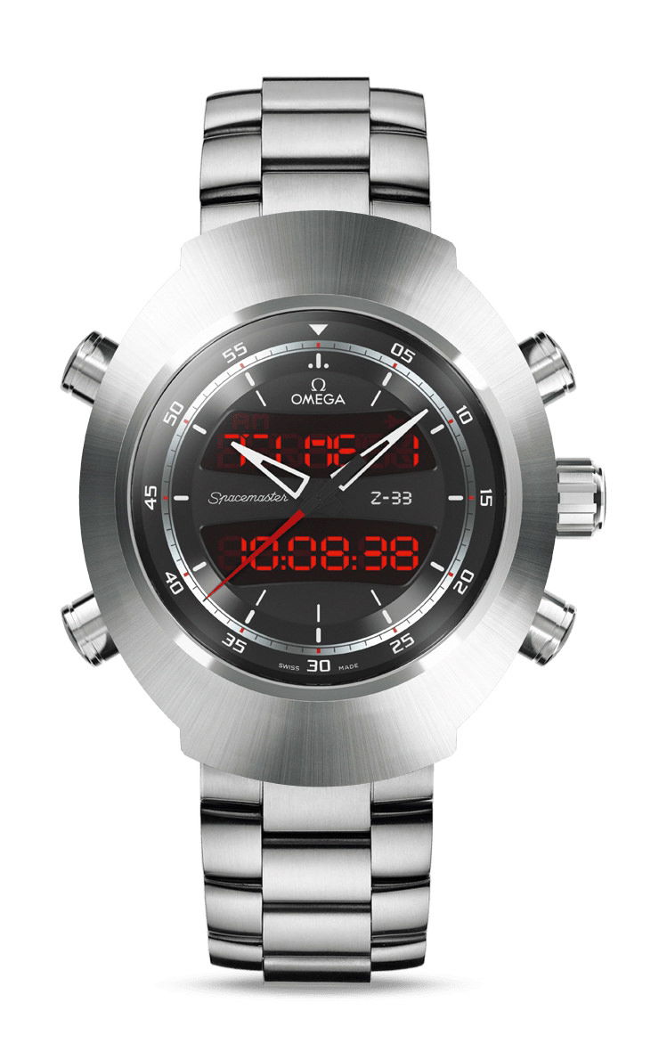 Omega Speedmaster luxury timepiece - detailed view