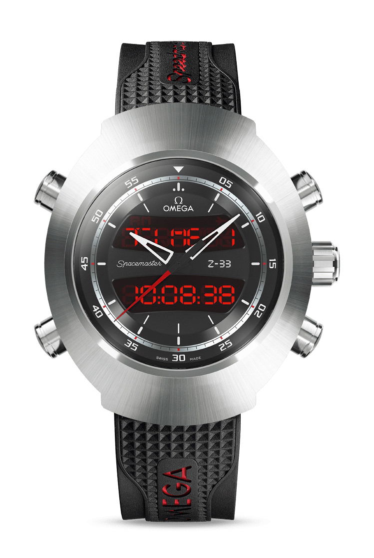 Omega Speedmaster luxury timepiece - detailed view