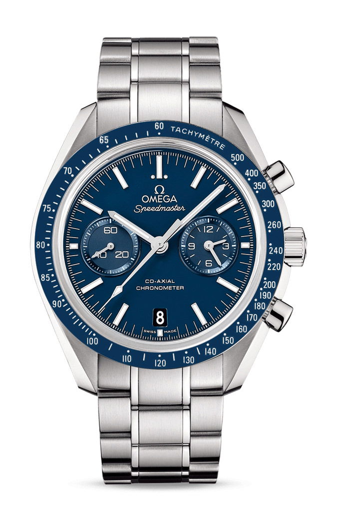 Omega Speedmaster luxury timepiece - detailed view