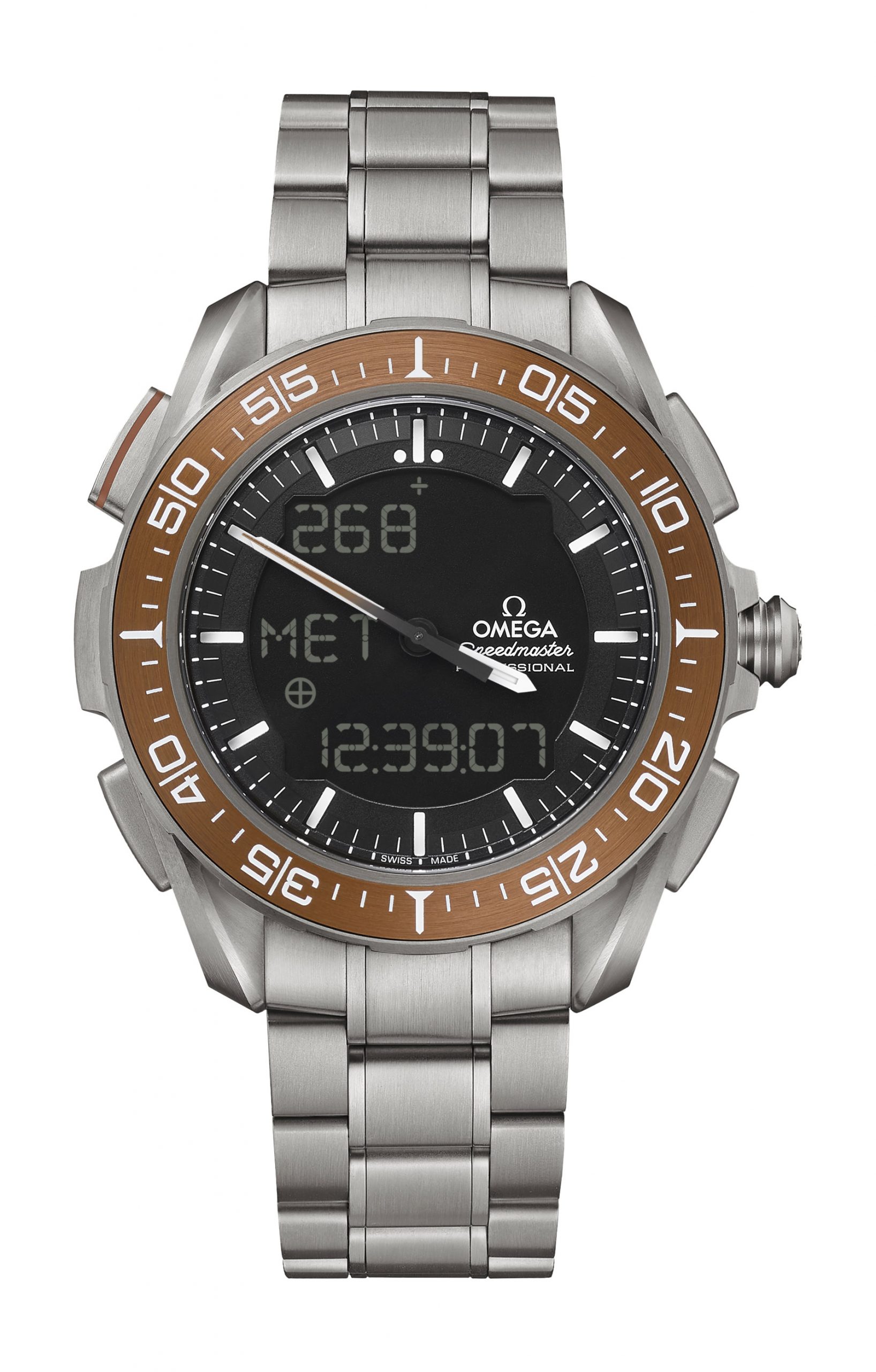 Omega Speedmaster luxury timepiece - detailed view