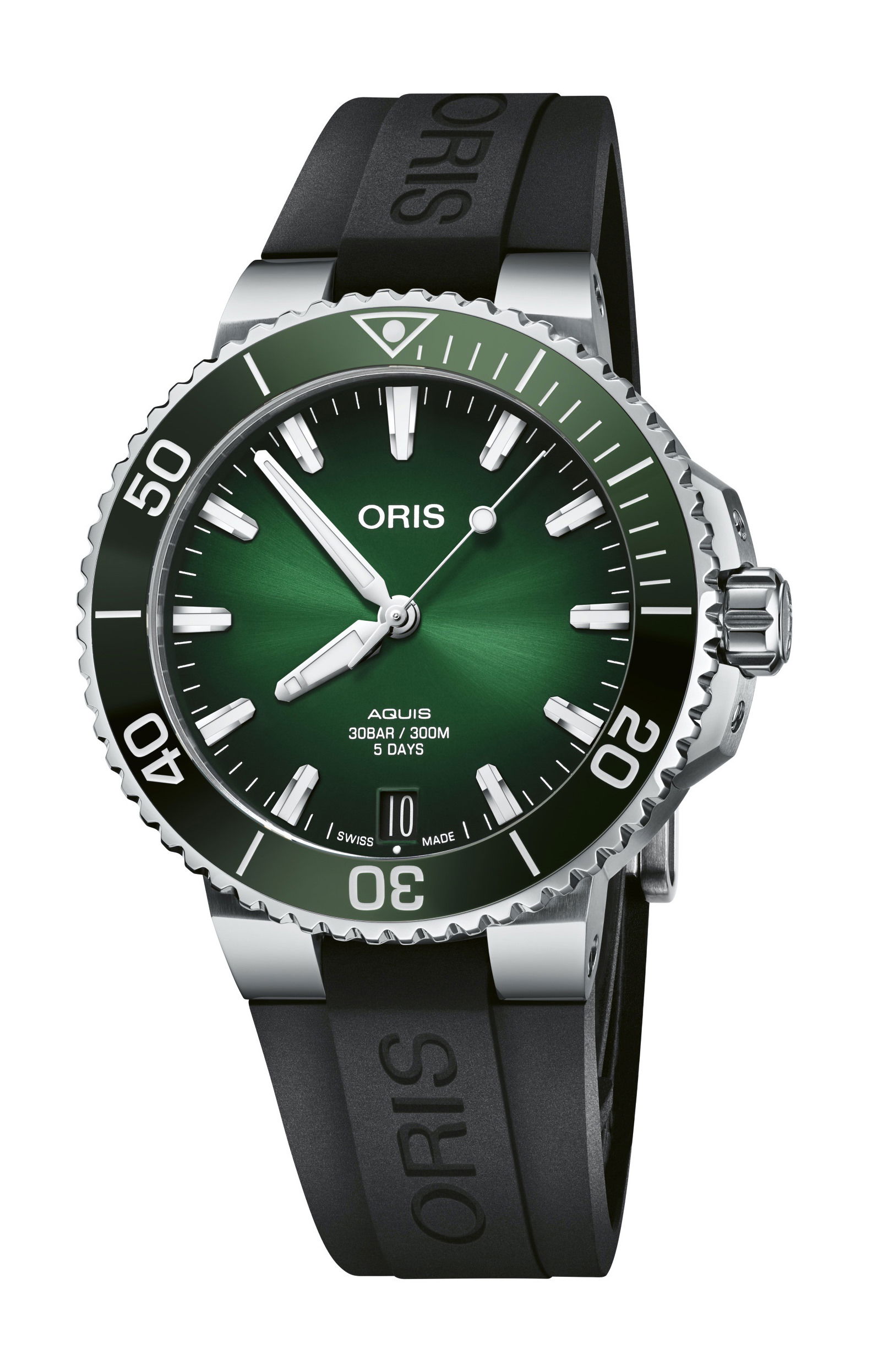 Oris Aquis Date Calibre 400 luxury timepiece - detailed view