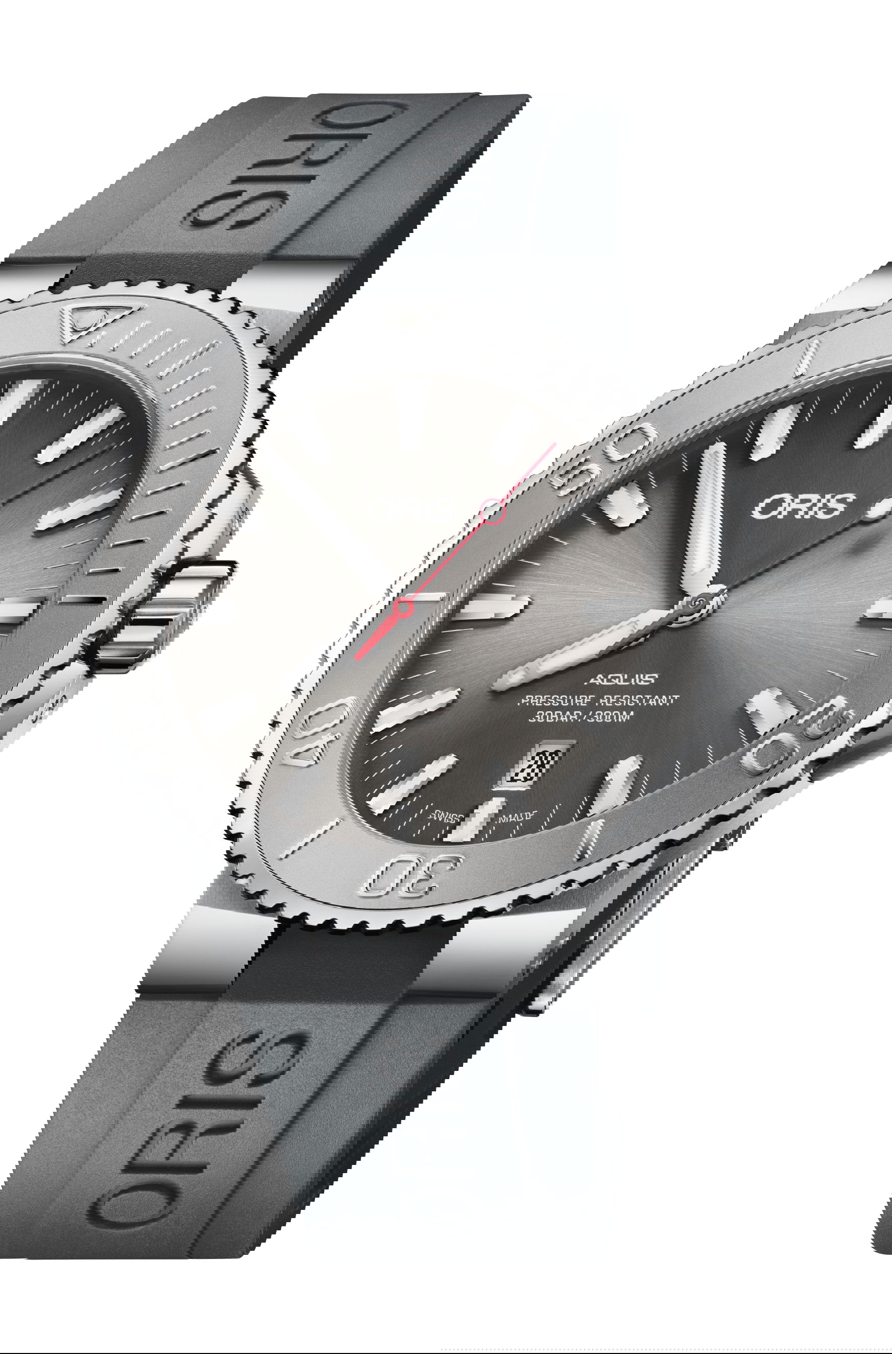 Oris Aquis Date Relief luxury timepiece - detailed view