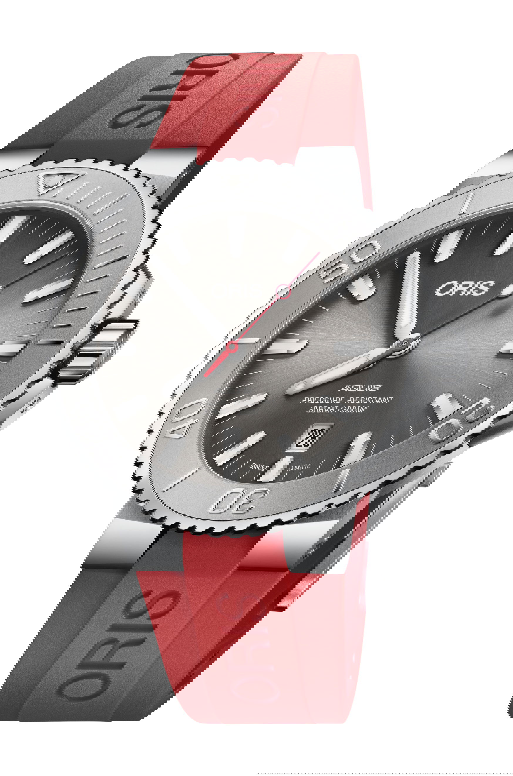 Oris Aquis Date Relief luxury timepiece - detailed view