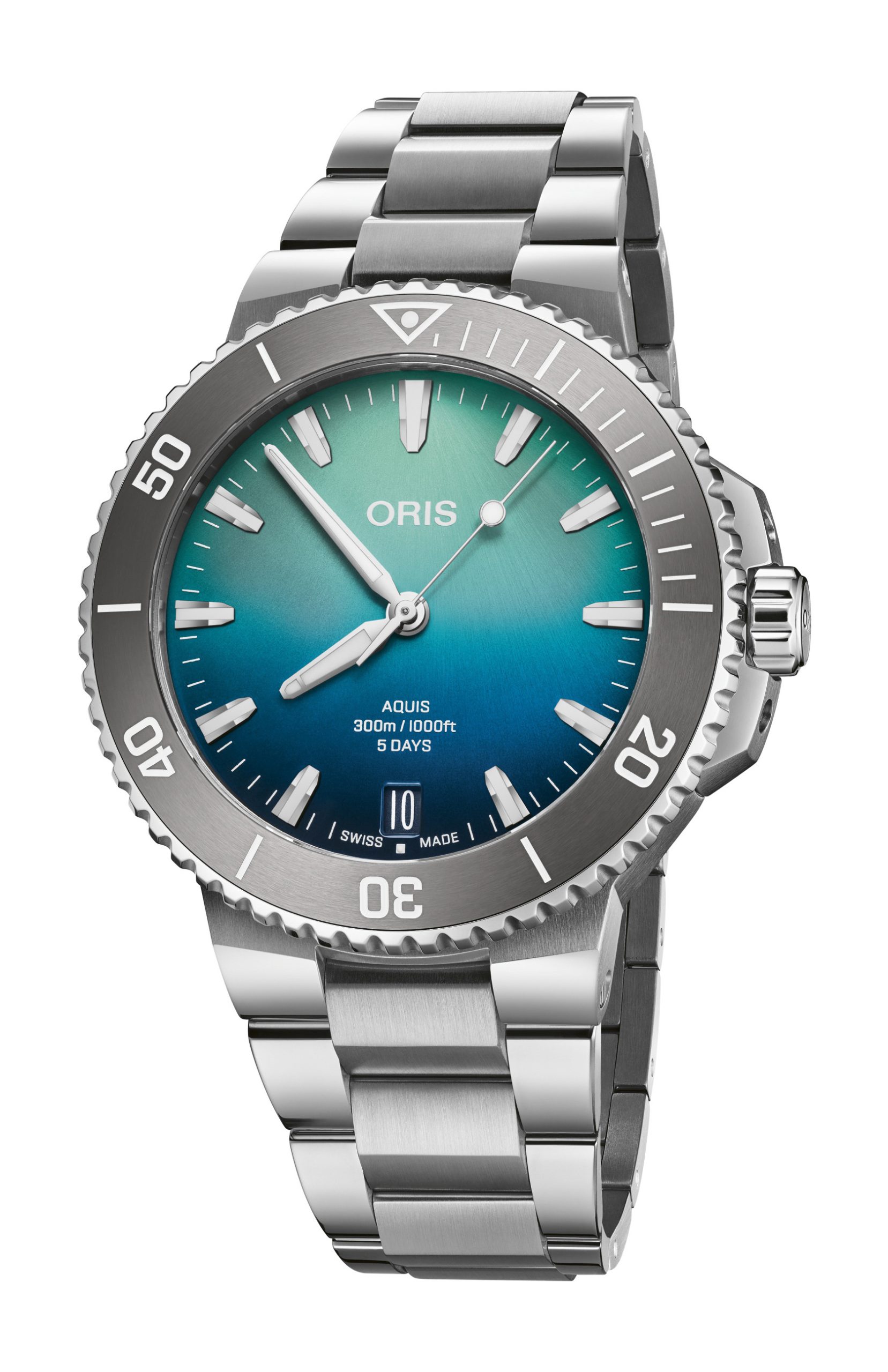 Oris Aquis Great Barrier Reef Limited Edition IV luxury timepiece - detailed view