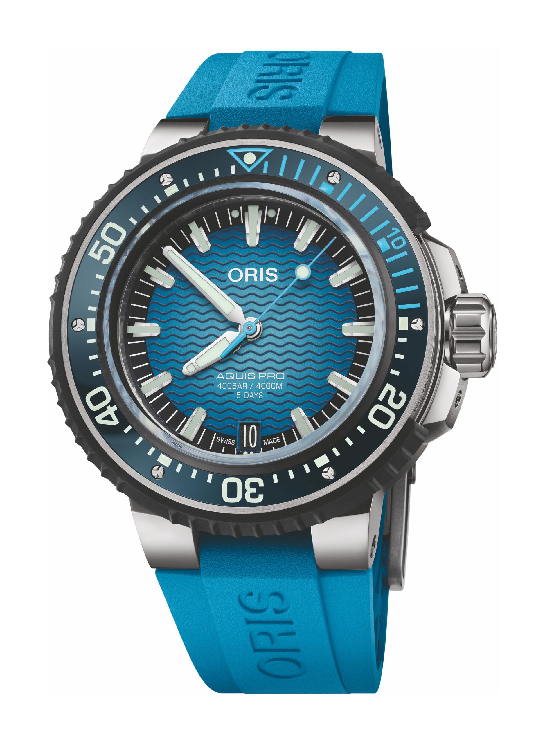 Oris AquisPro 4000m luxury timepiece - detailed view