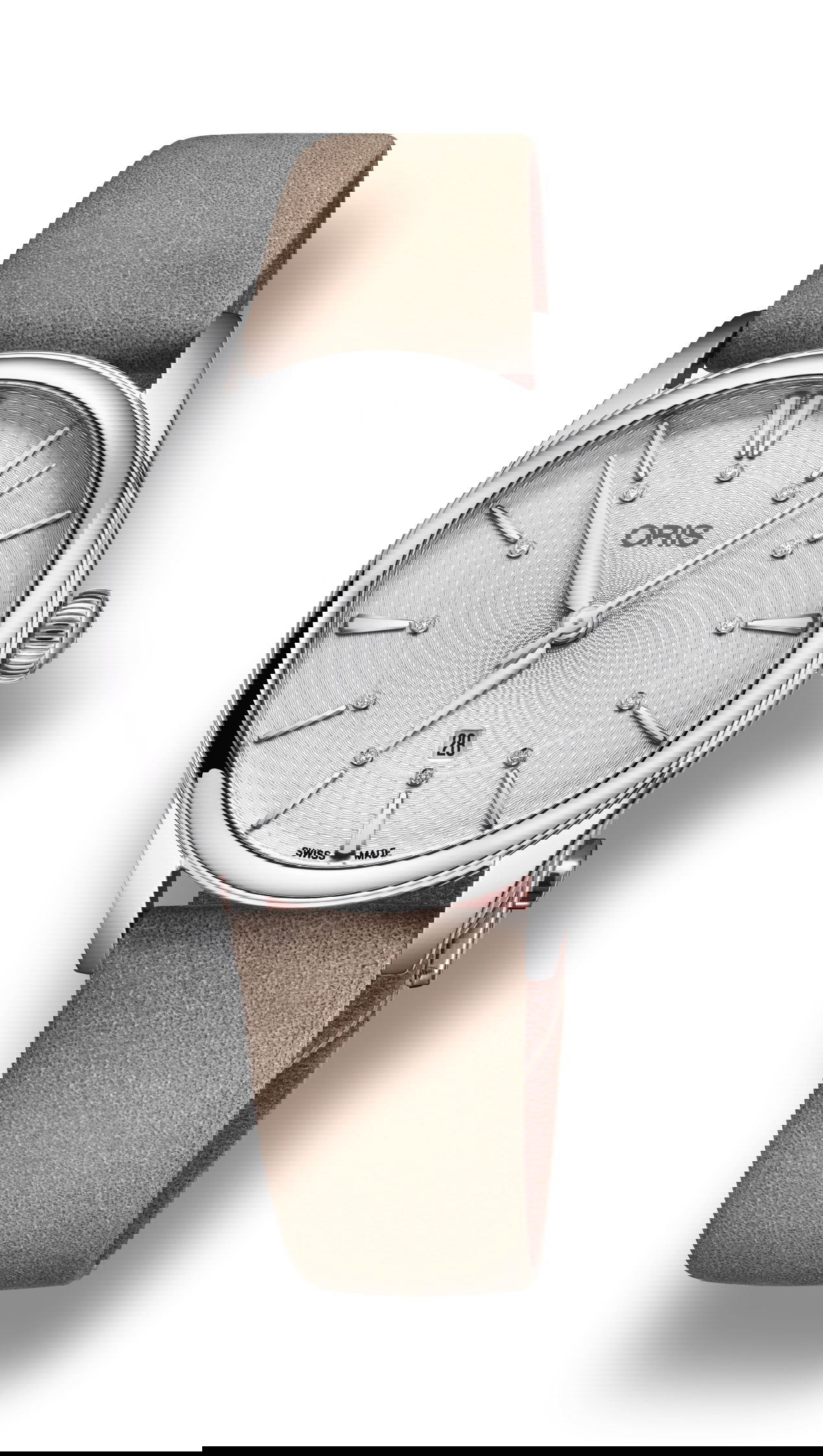 Oris Artelier Date Diamonds luxury timepiece - detailed view