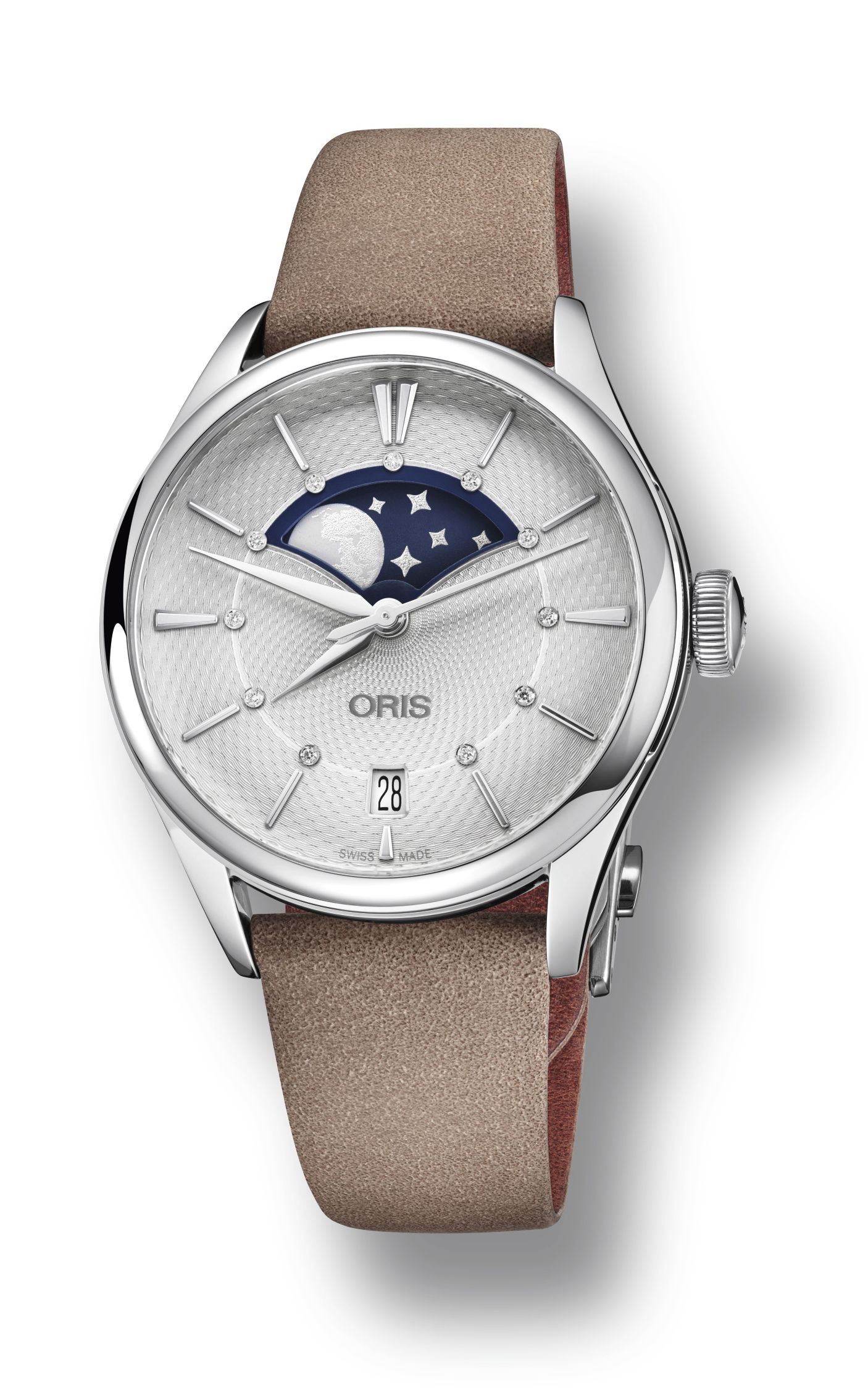 Oris Artelier Grande Lune, Date luxury timepiece - detailed view