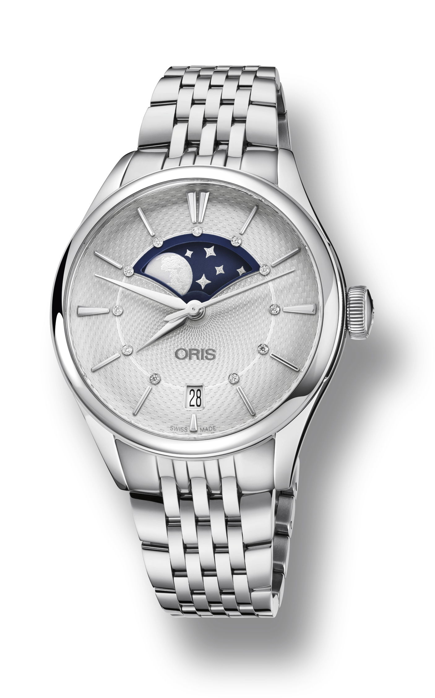 Oris Artelier Grande Lune, Date luxury timepiece - detailed view