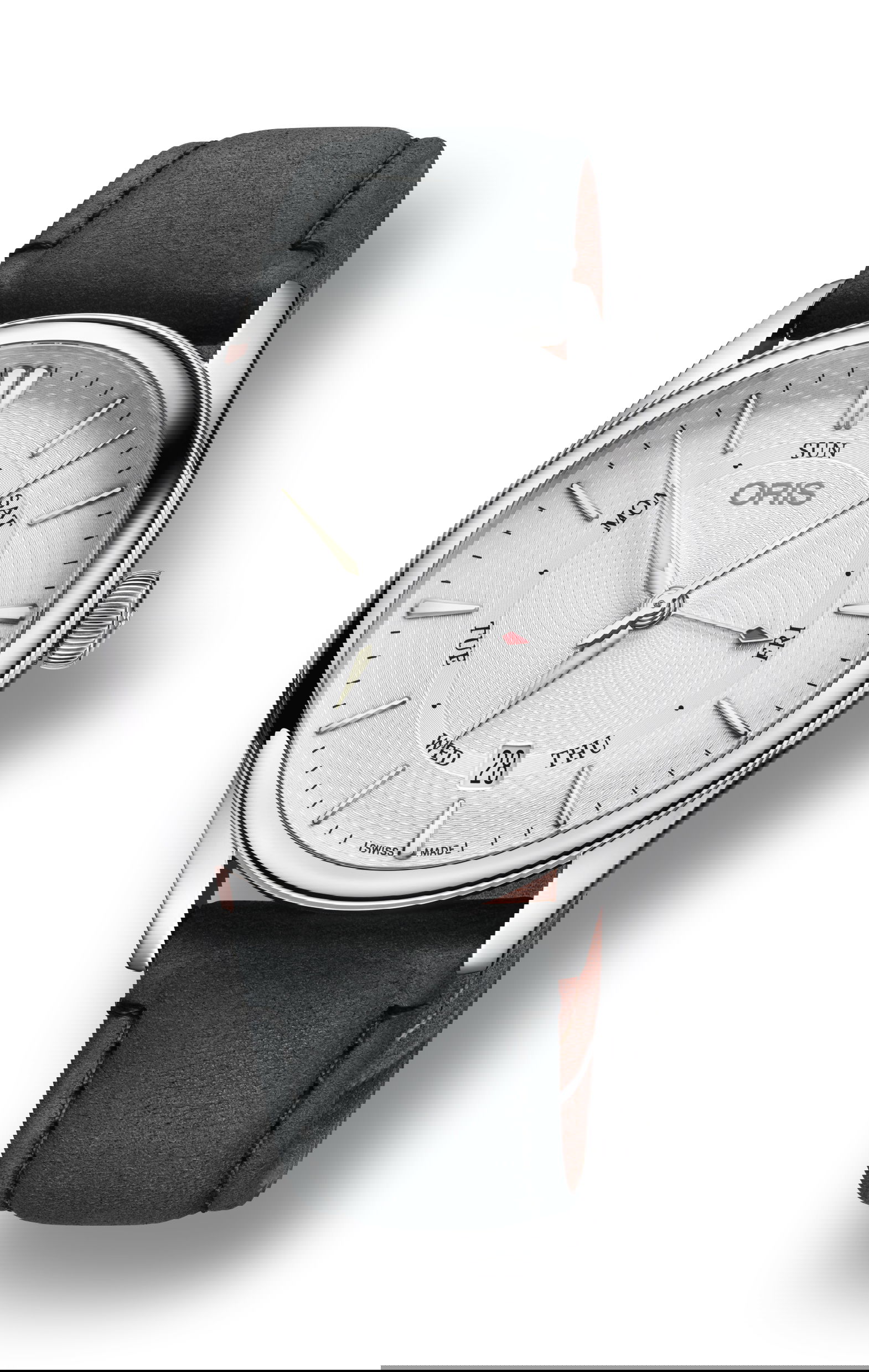 Oris Artelier Pointer Day Date luxury timepiece - detailed view