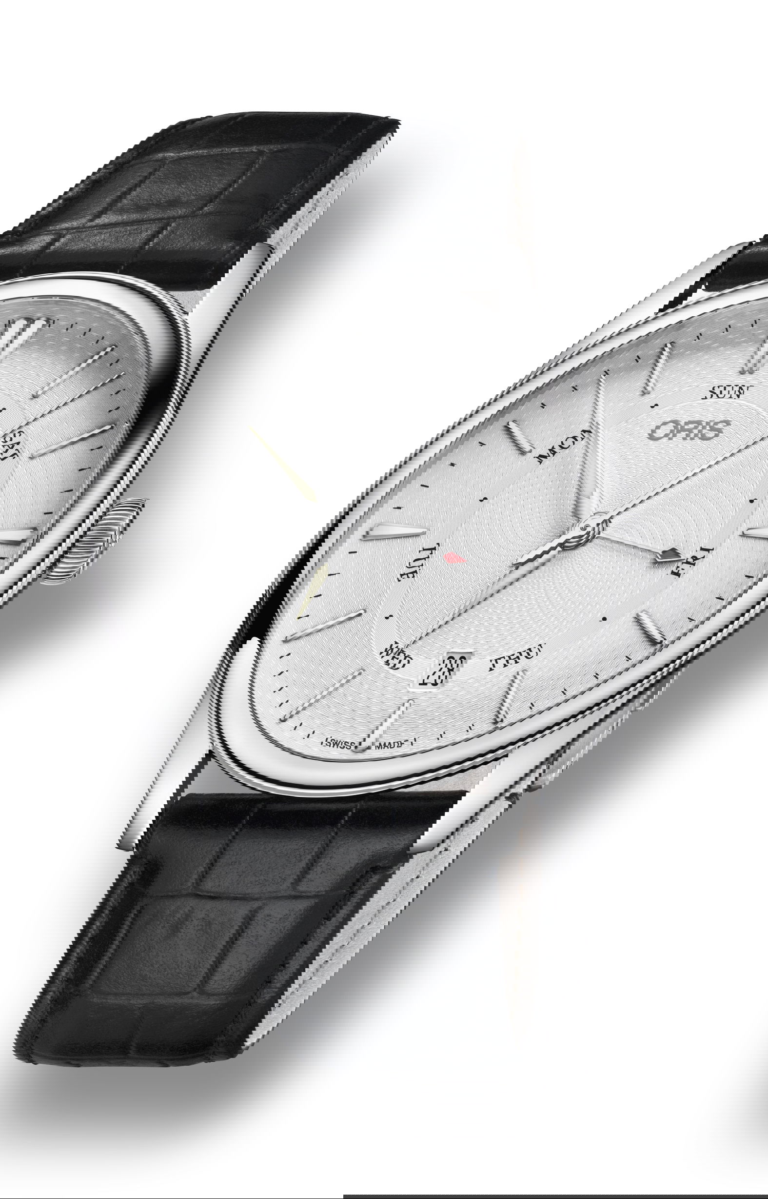 Oris Artelier Pointer Day Date luxury timepiece - detailed view