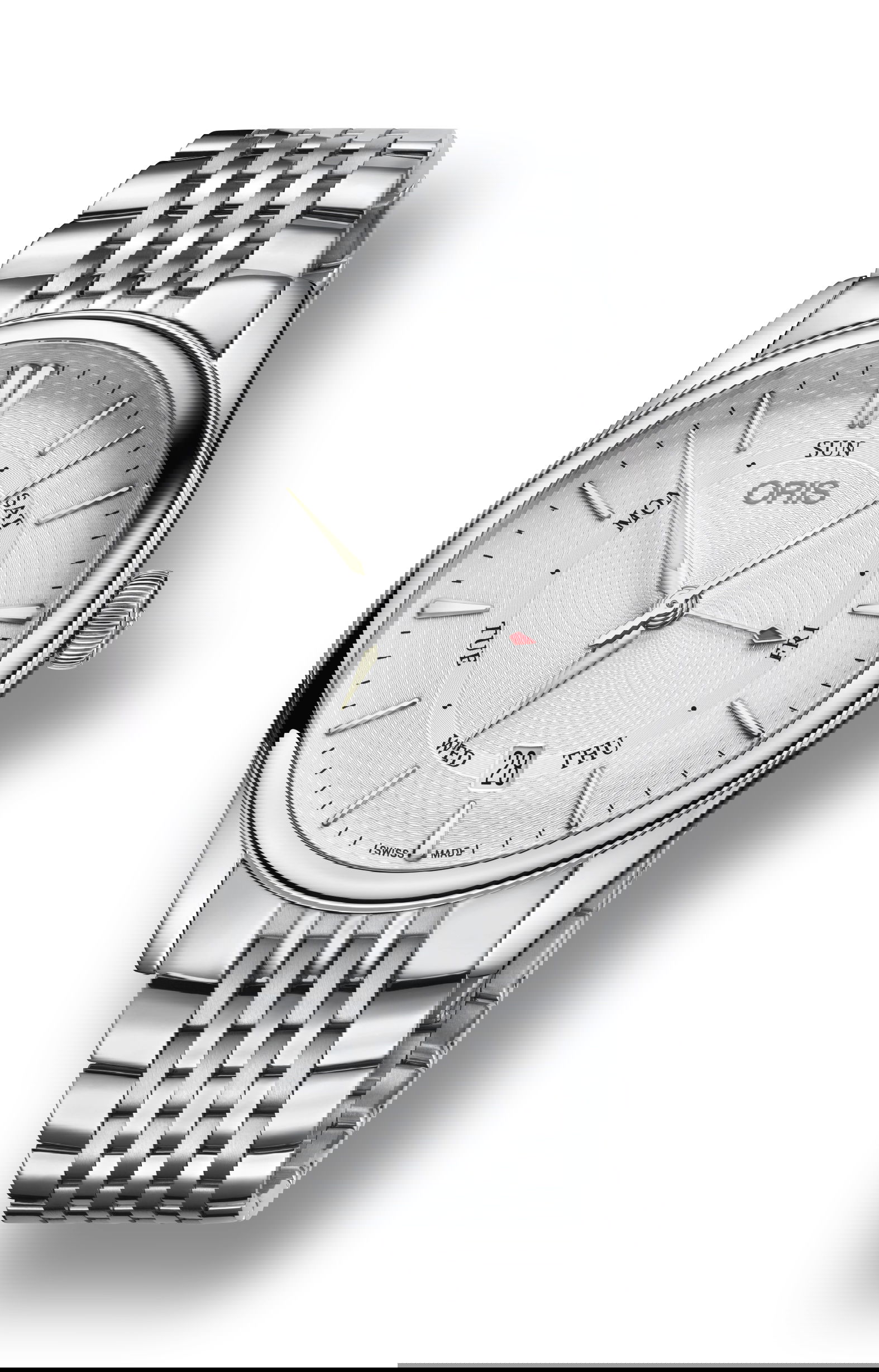 Oris Artelier Pointer Day Date luxury timepiece - detailed view