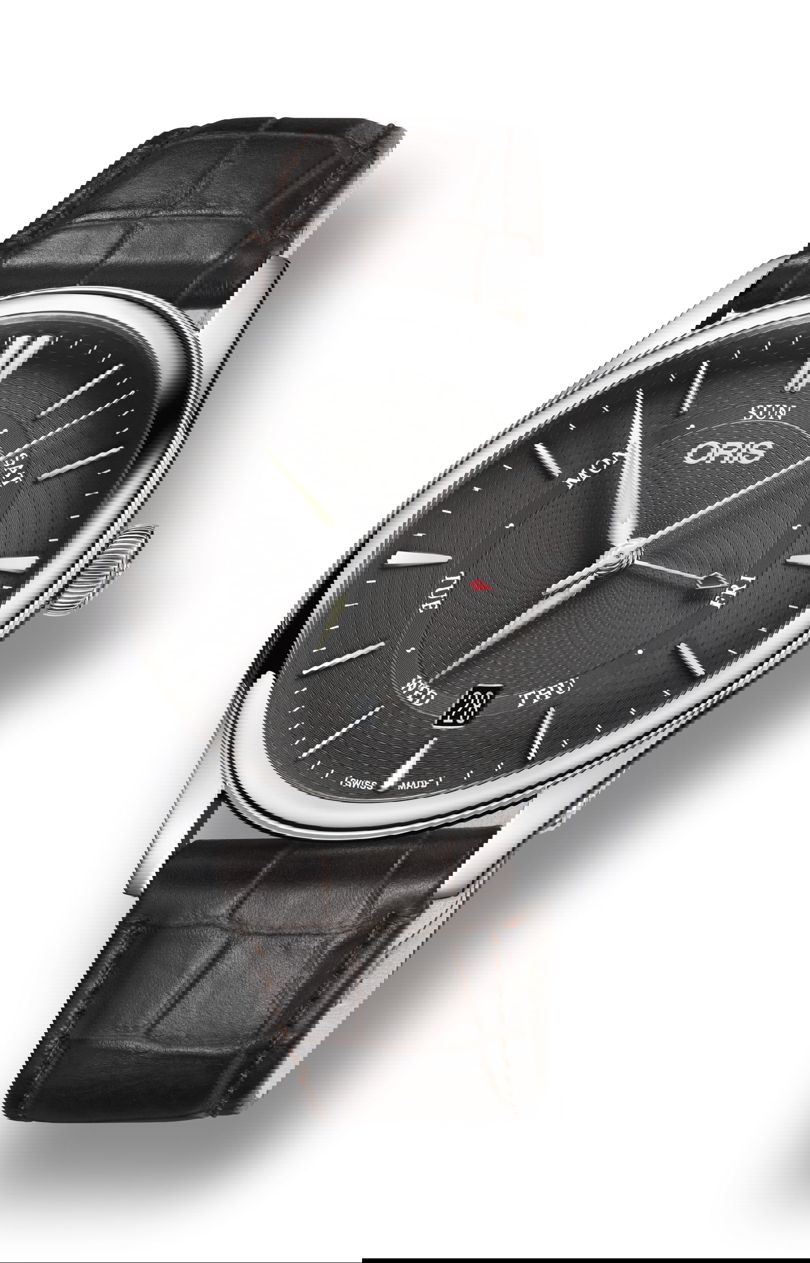 Oris Artelier Pointer Day Date luxury timepiece - detailed view