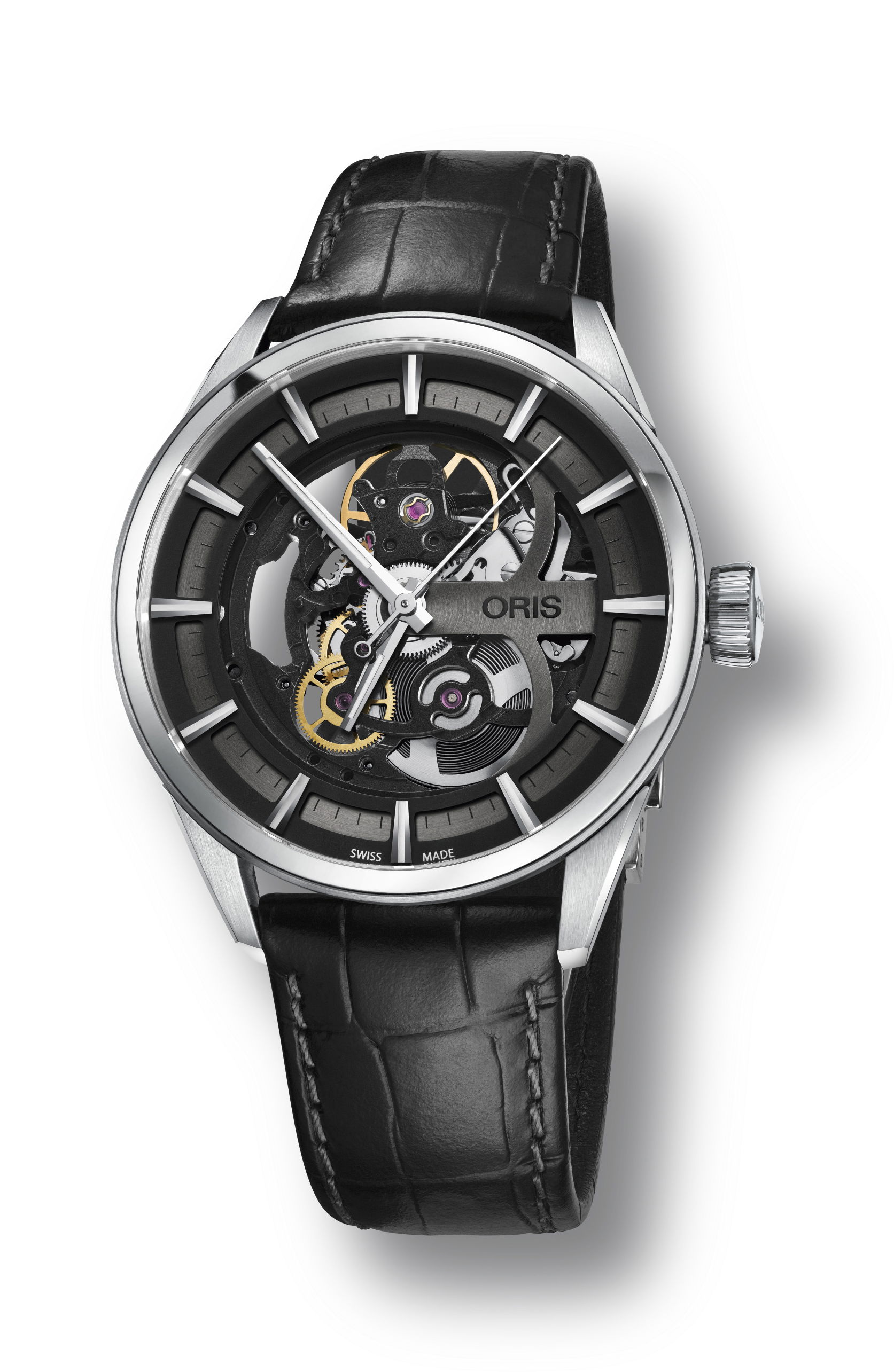Oris Artix Skeleton luxury timepiece - detailed view