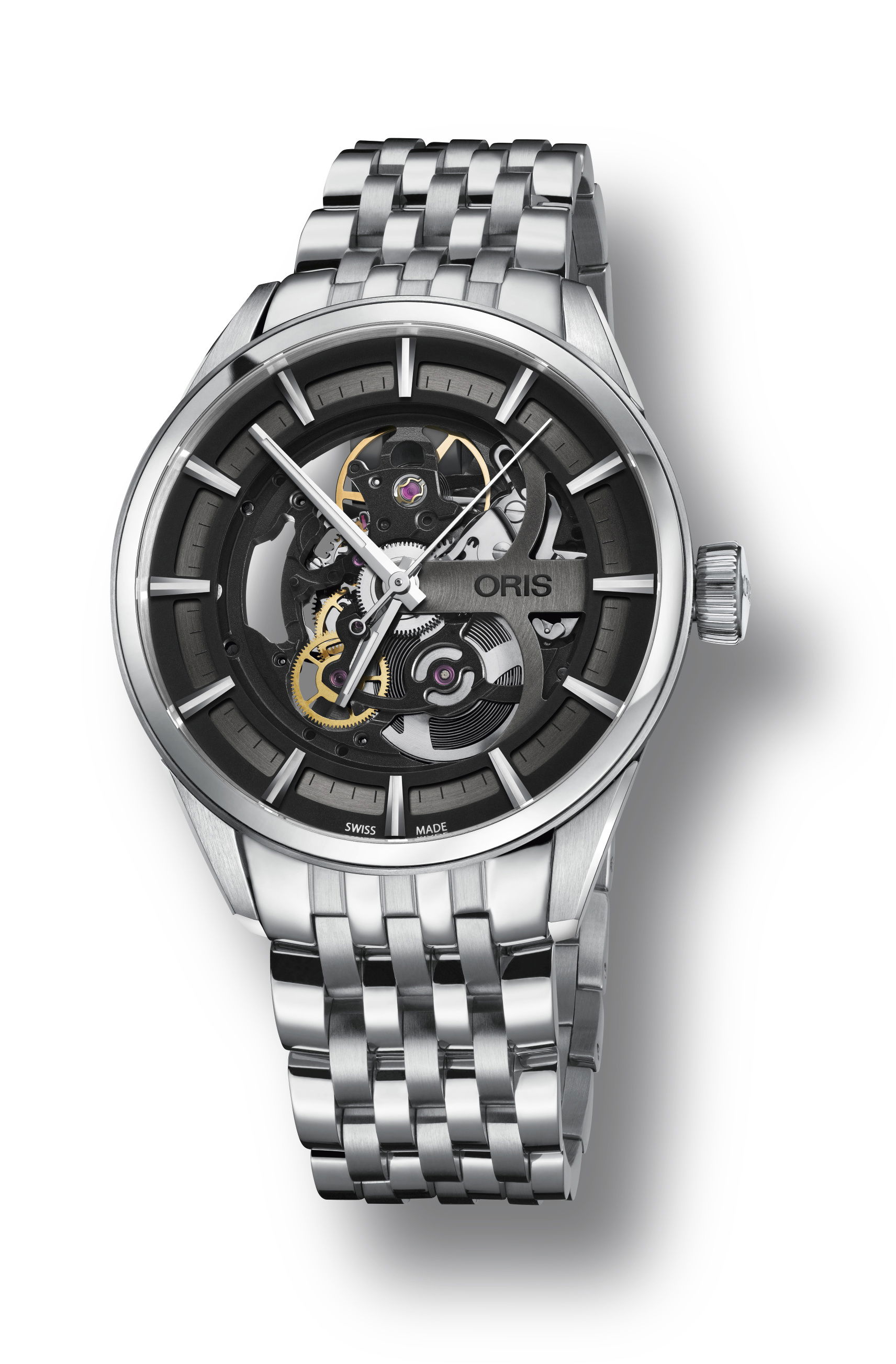 Oris Artix Skeleton luxury timepiece - detailed view