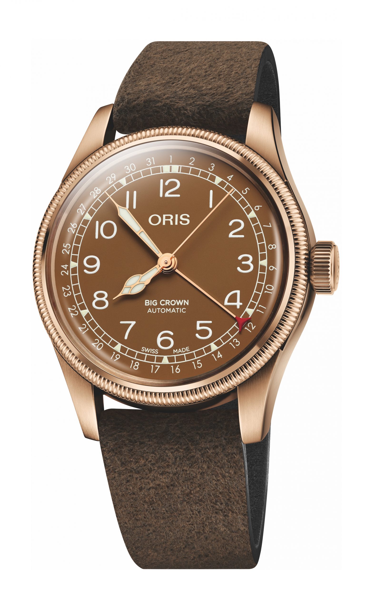 Oris Big Crown Bronze Pointer Date luxury timepiece - detailed view