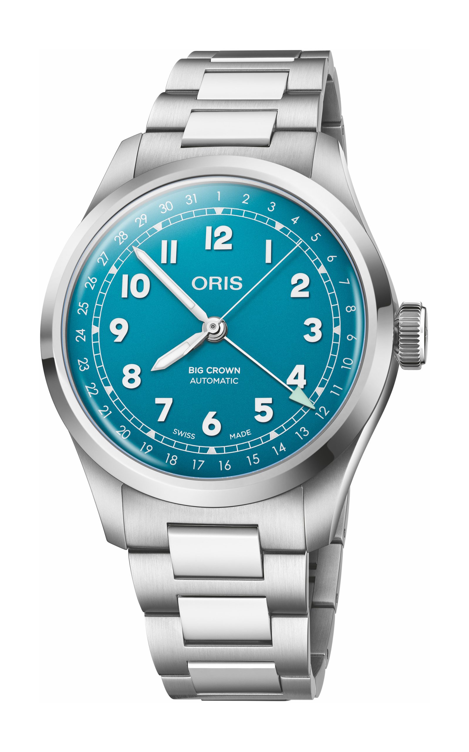 Oris Big Crown Pointer Date luxury timepiece - detailed view