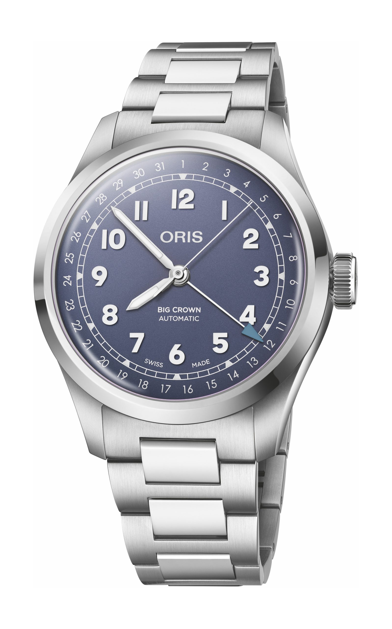 Oris Big Crown Pointer Date luxury timepiece - detailed view