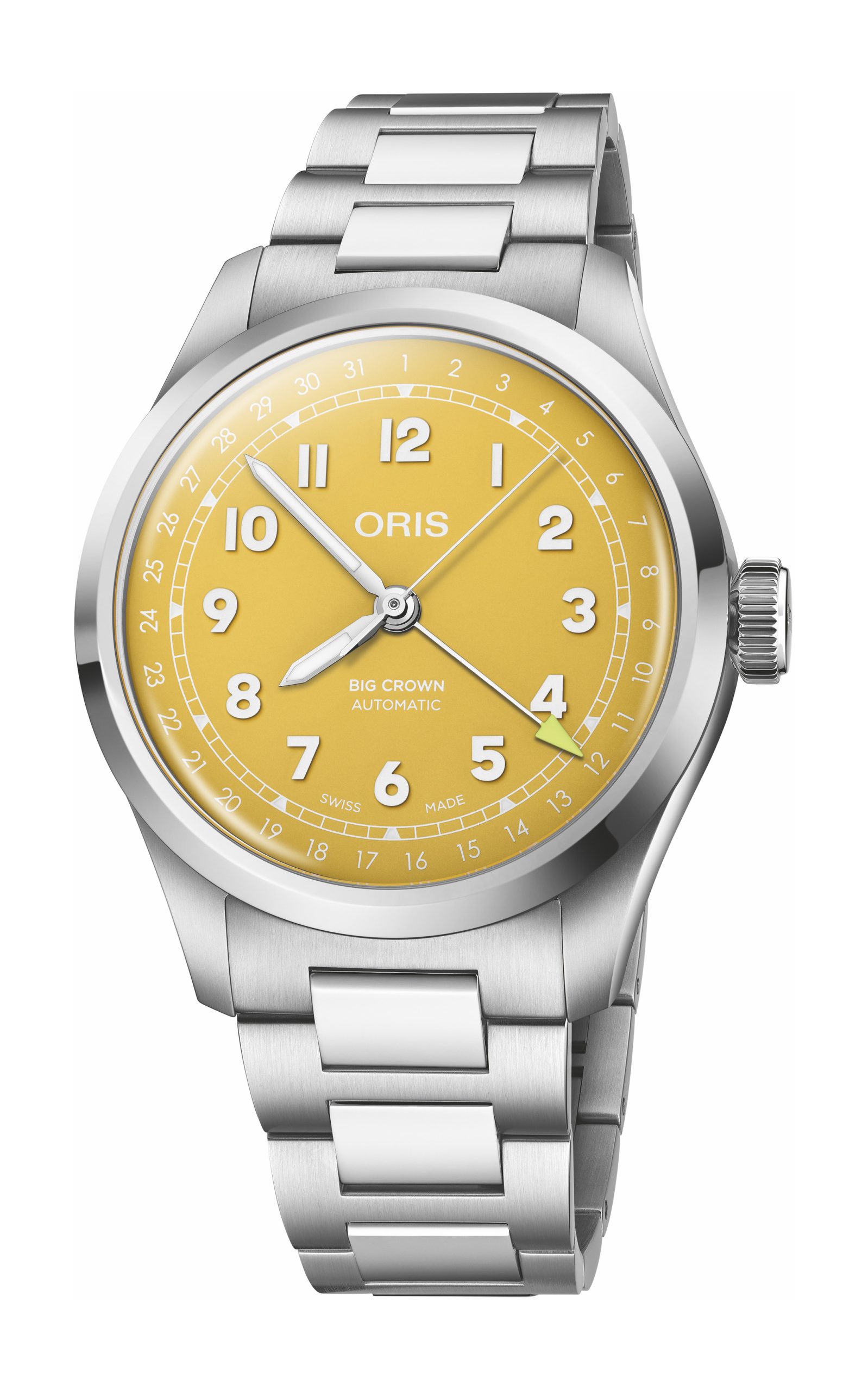 Oris Big Crown Pointer Date luxury timepiece - detailed view