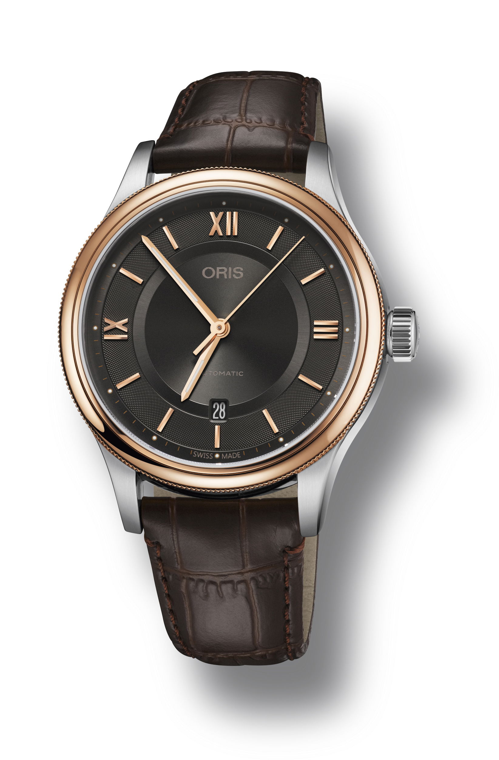 Oris Classic Date luxury timepiece - detailed view