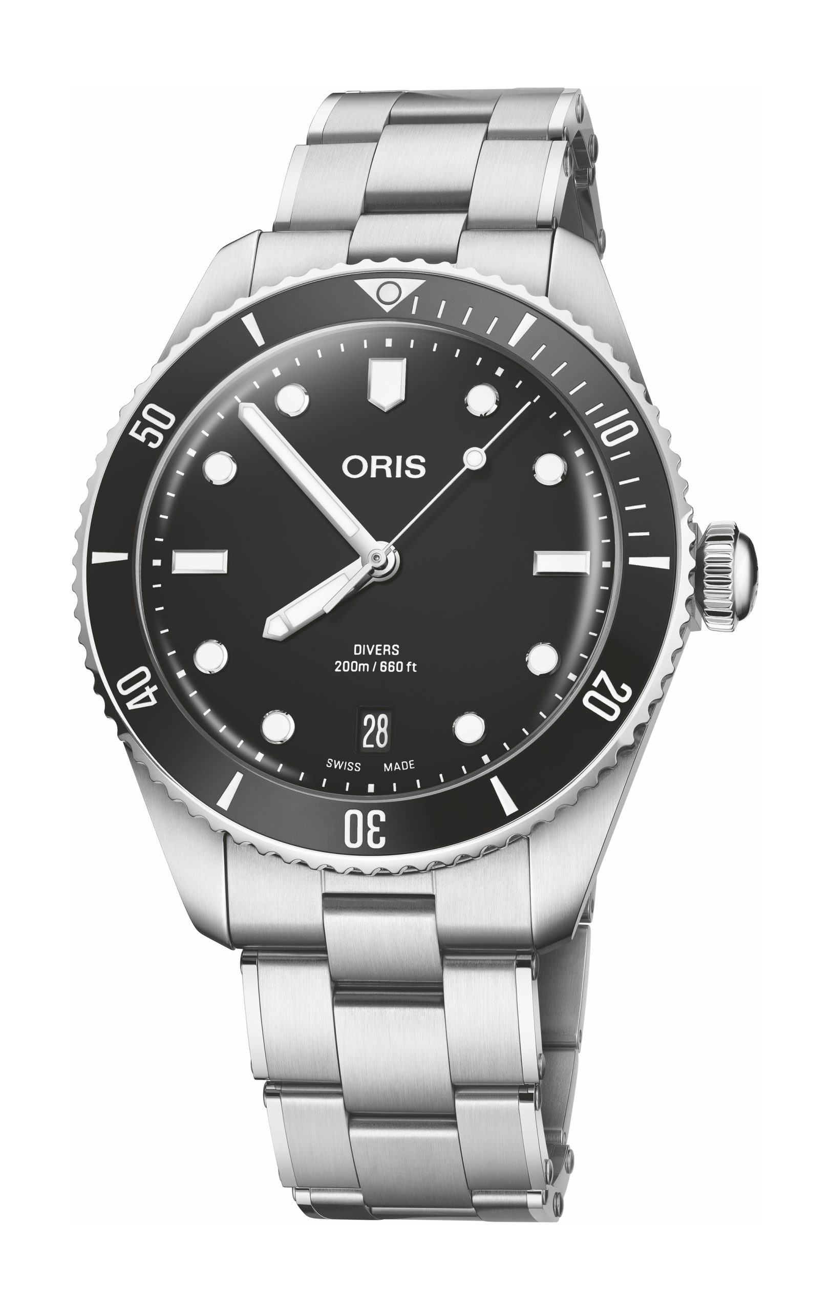 Oris Divers Date luxury timepiece - detailed view