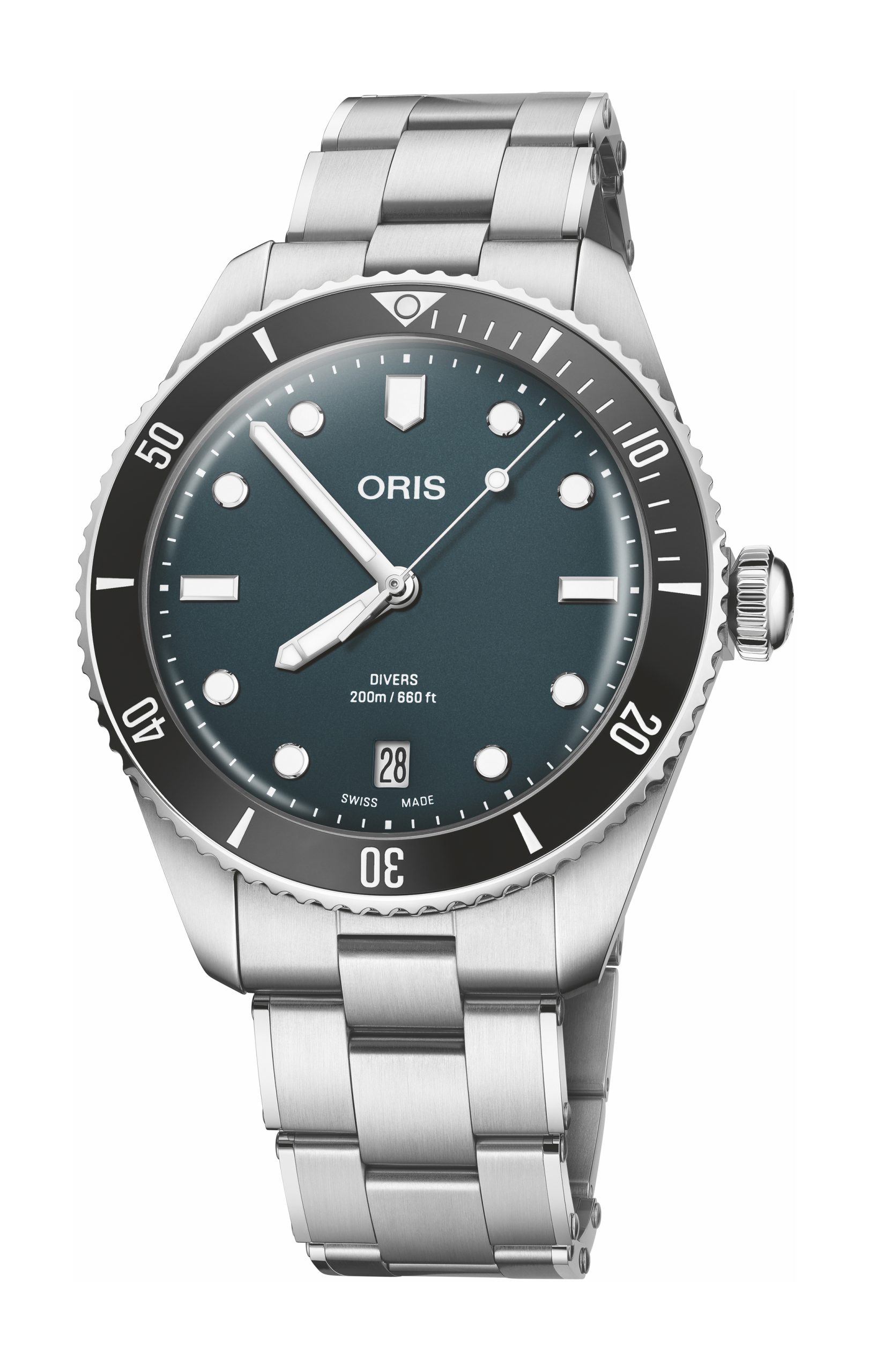 Oris Divers Date luxury timepiece - detailed view