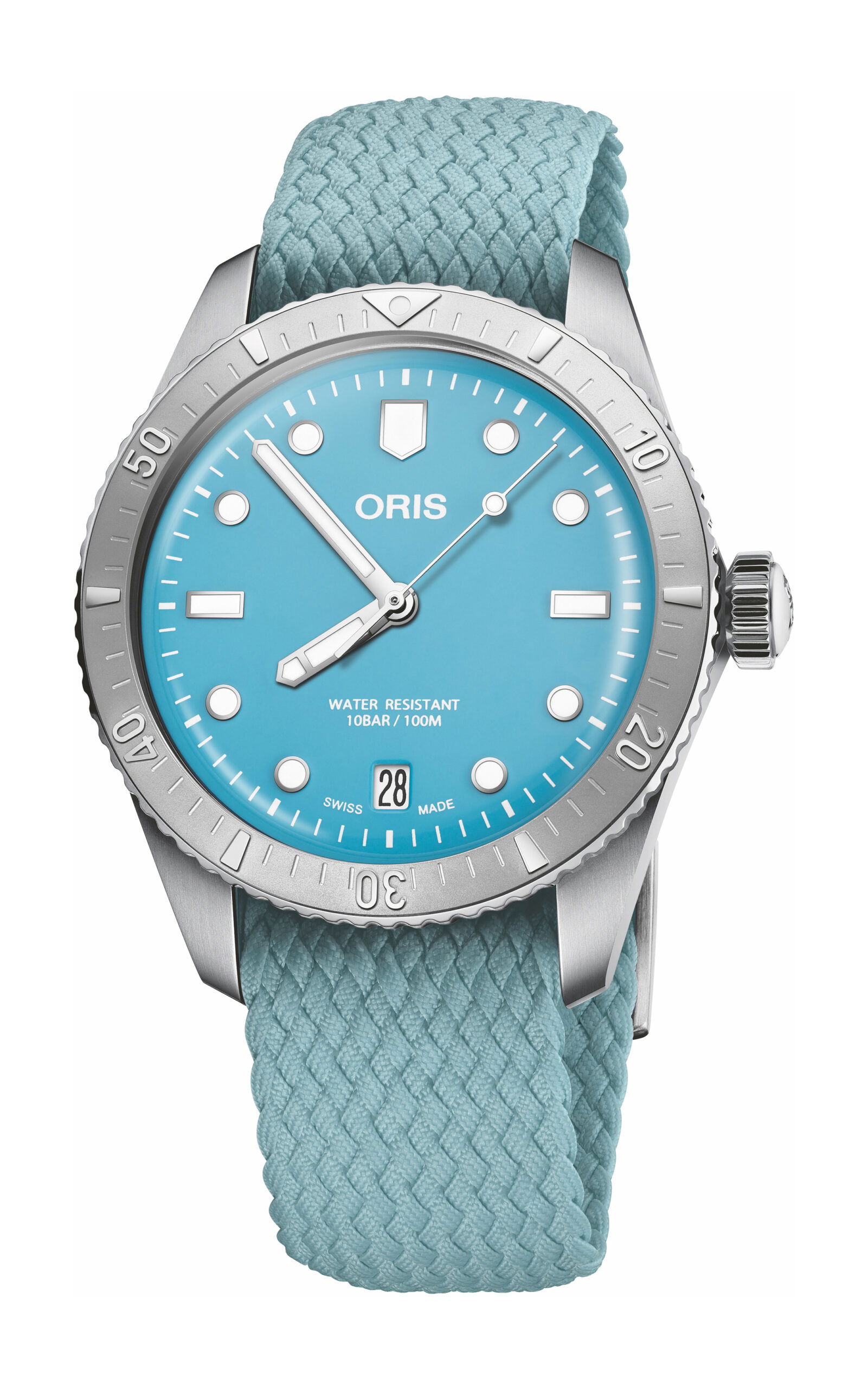 Oris Divers Sixty-Five ‘Cotton Candy’ luxury timepiece - detailed view