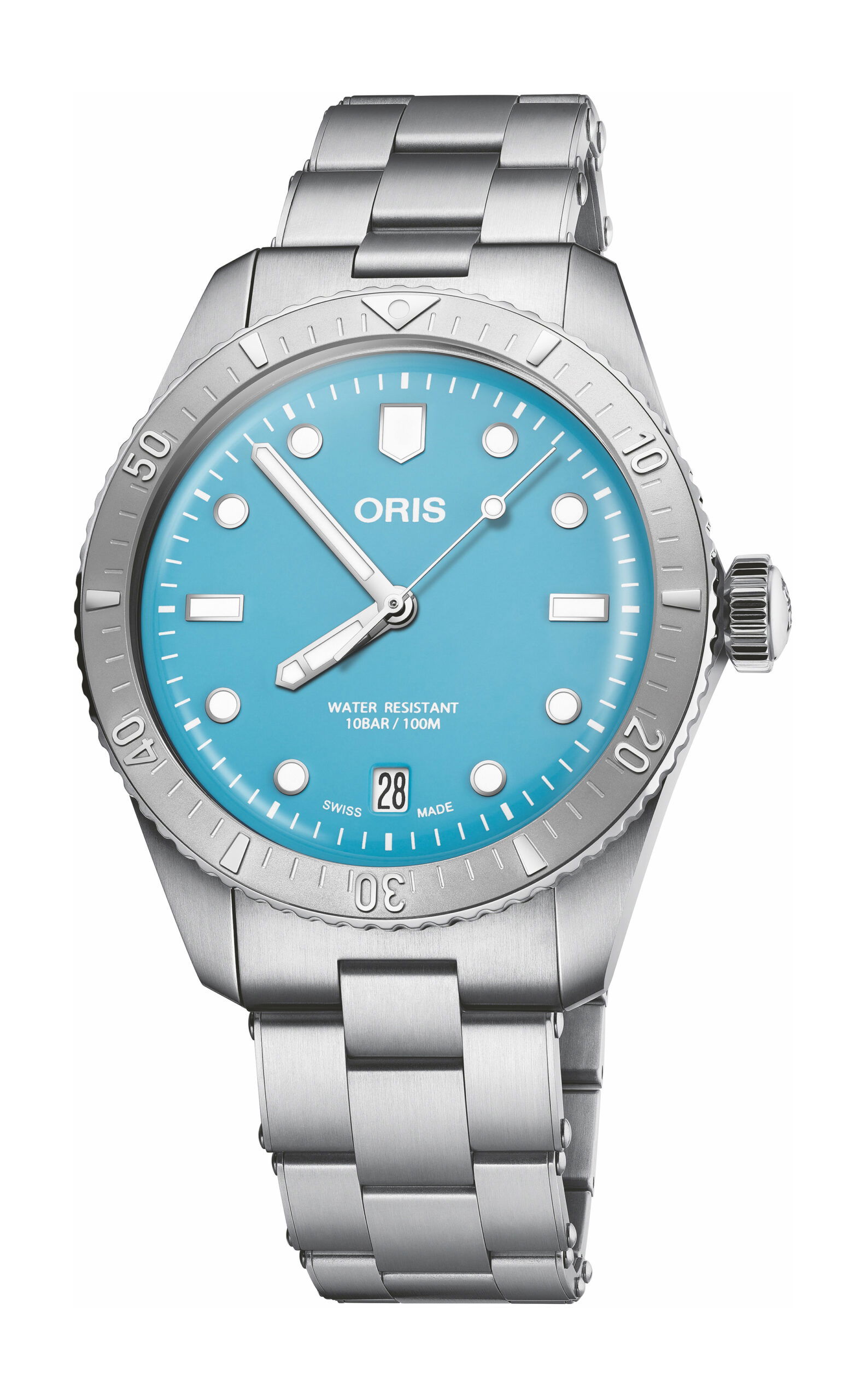 Oris Divers Sixty-Five ‘Cotton Candy’ luxury timepiece - detailed view