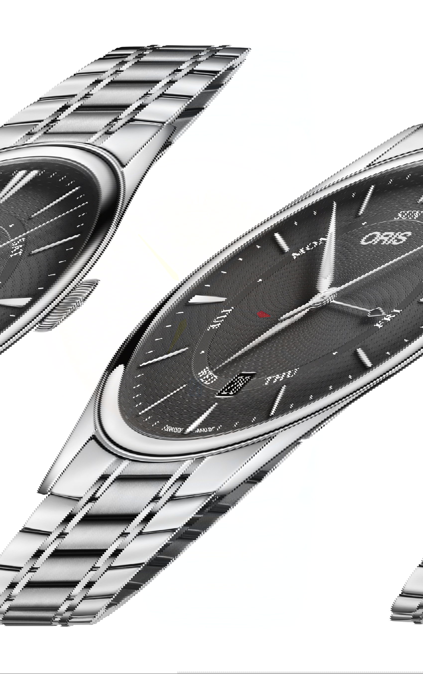 Oris Artelier Pointer Day Date luxury timepiece - detailed view