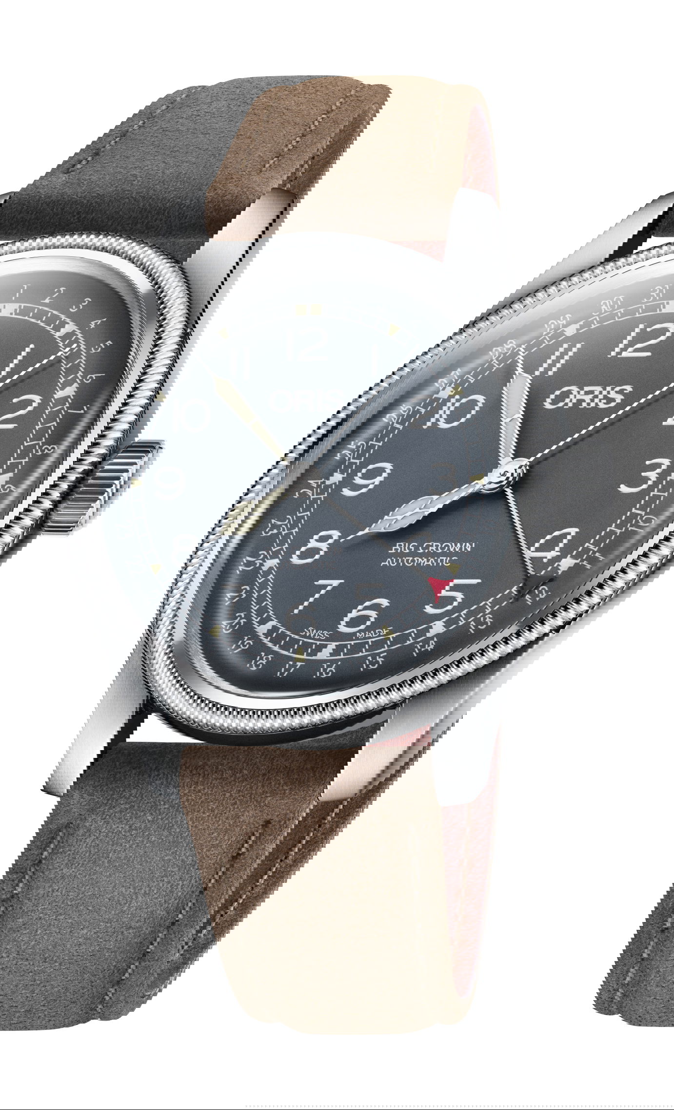 Oris Big Crown Pointer Date luxury timepiece - detailed view