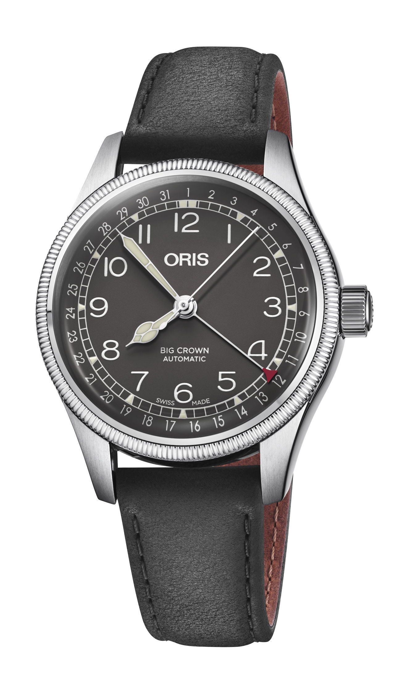 Oris Big Crown Pointer Date luxury timepiece - detailed view