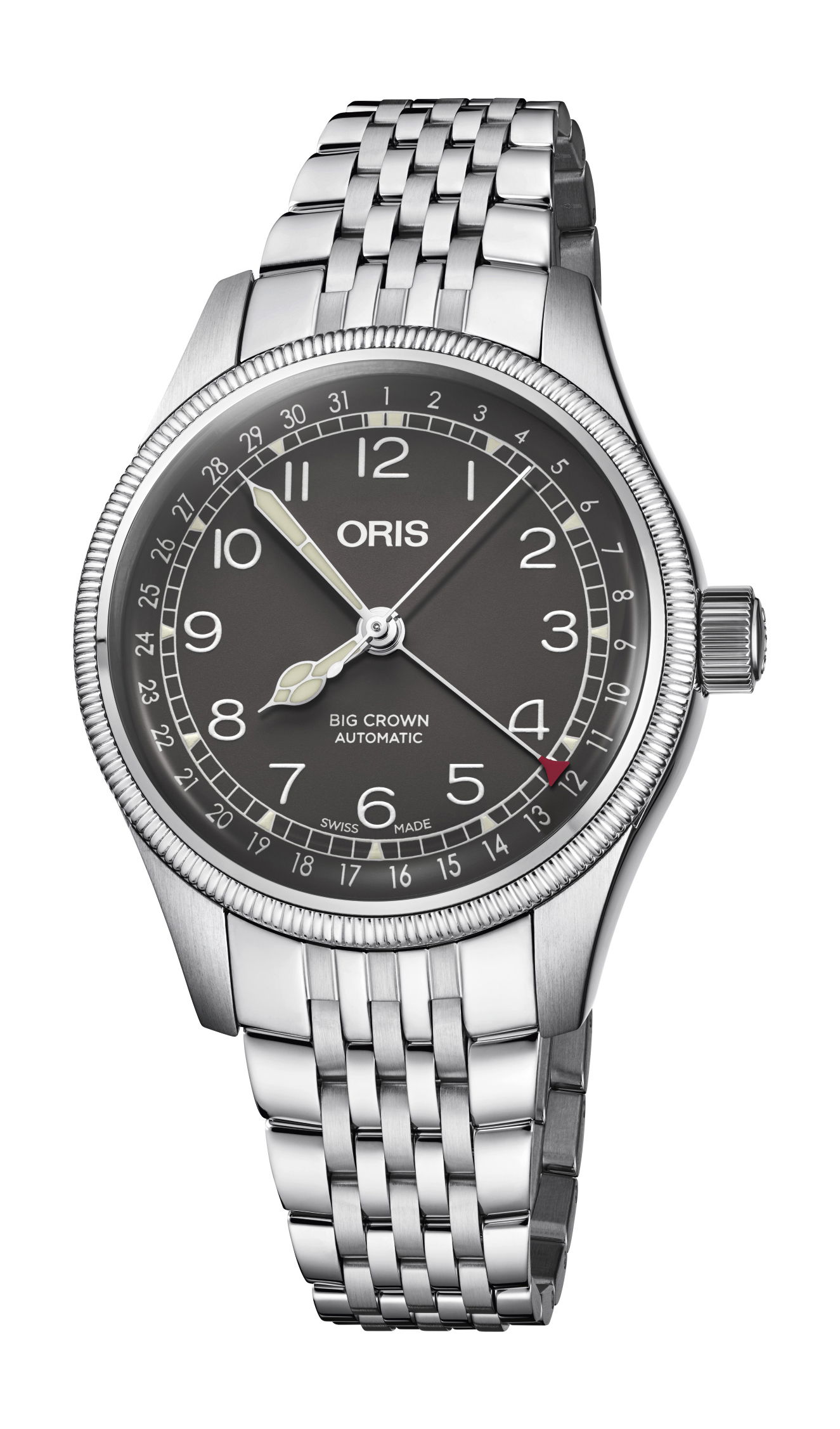 Oris Big Crown Pointer Date luxury timepiece - detailed view