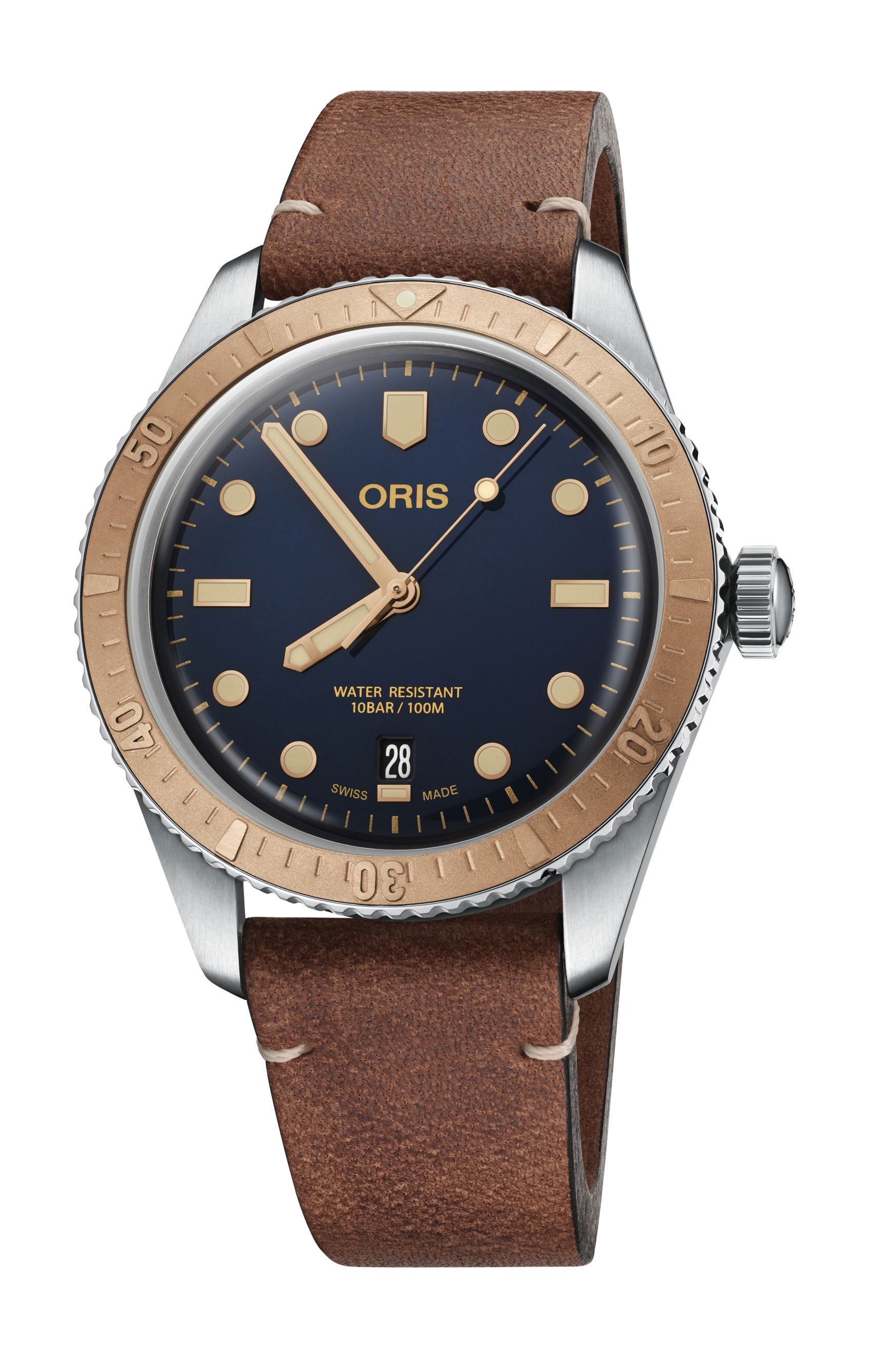 Oris Divers Sixty-Five luxury timepiece - detailed view