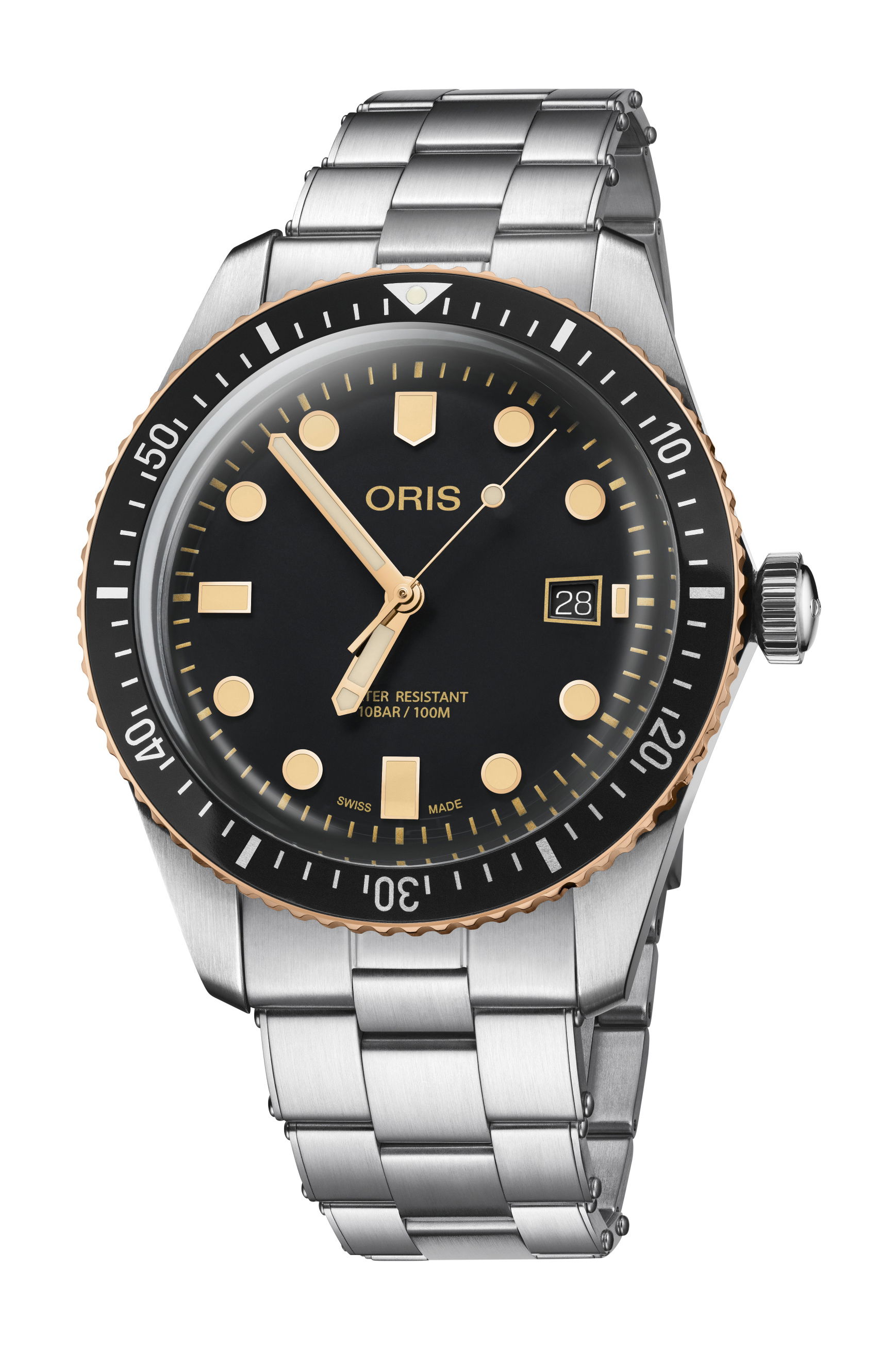 Oris Divers Sixty-Five luxury timepiece - detailed view
