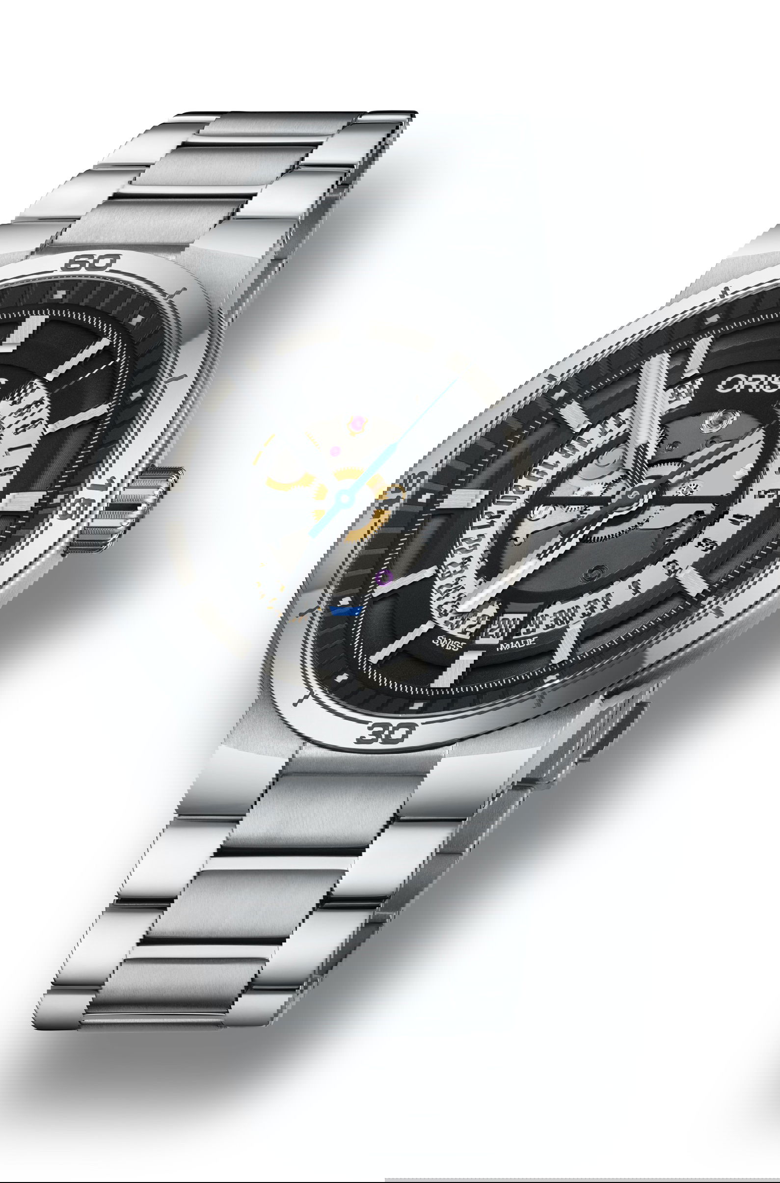 Oris TT1 Engine Date luxury timepiece - detailed view
