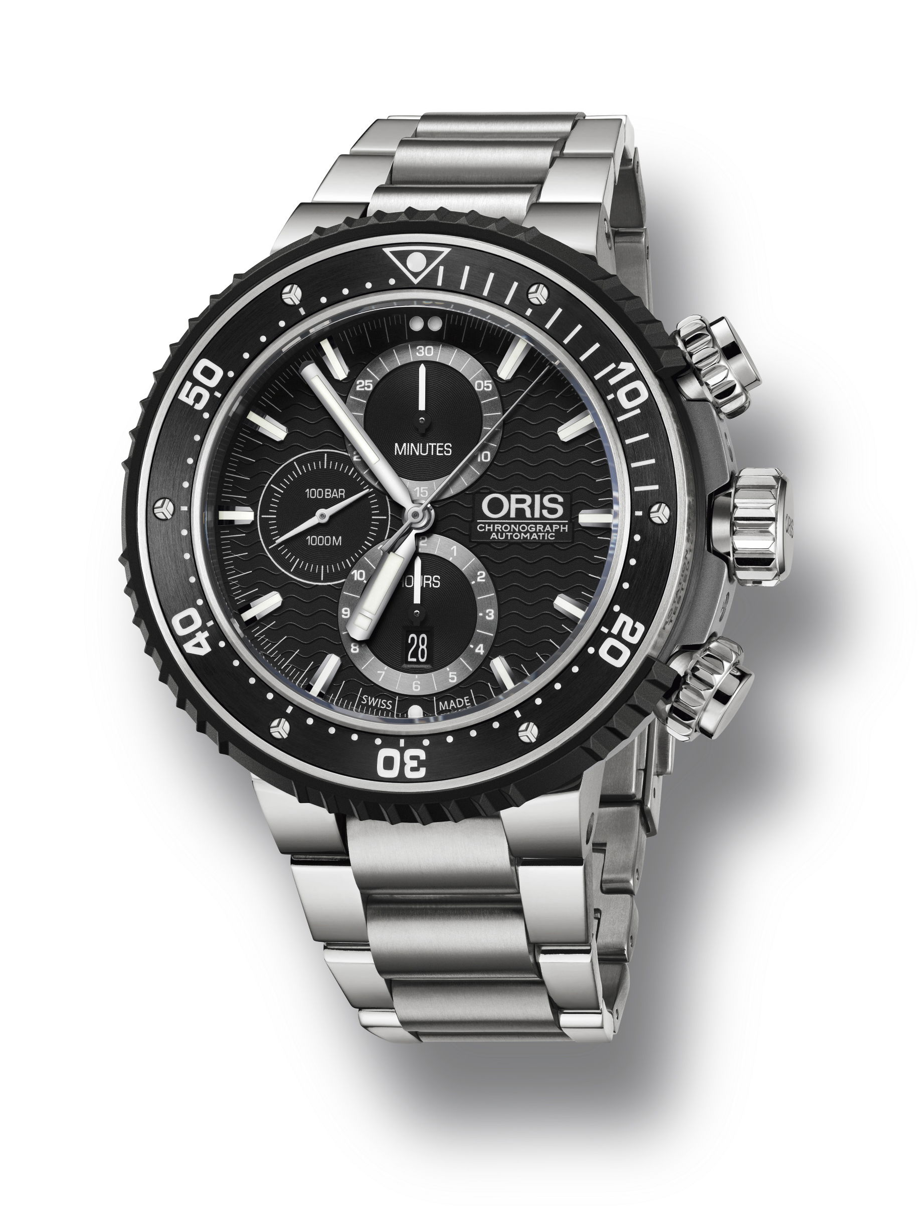 Oris Prodiver Chronograph luxury timepiece - detailed view