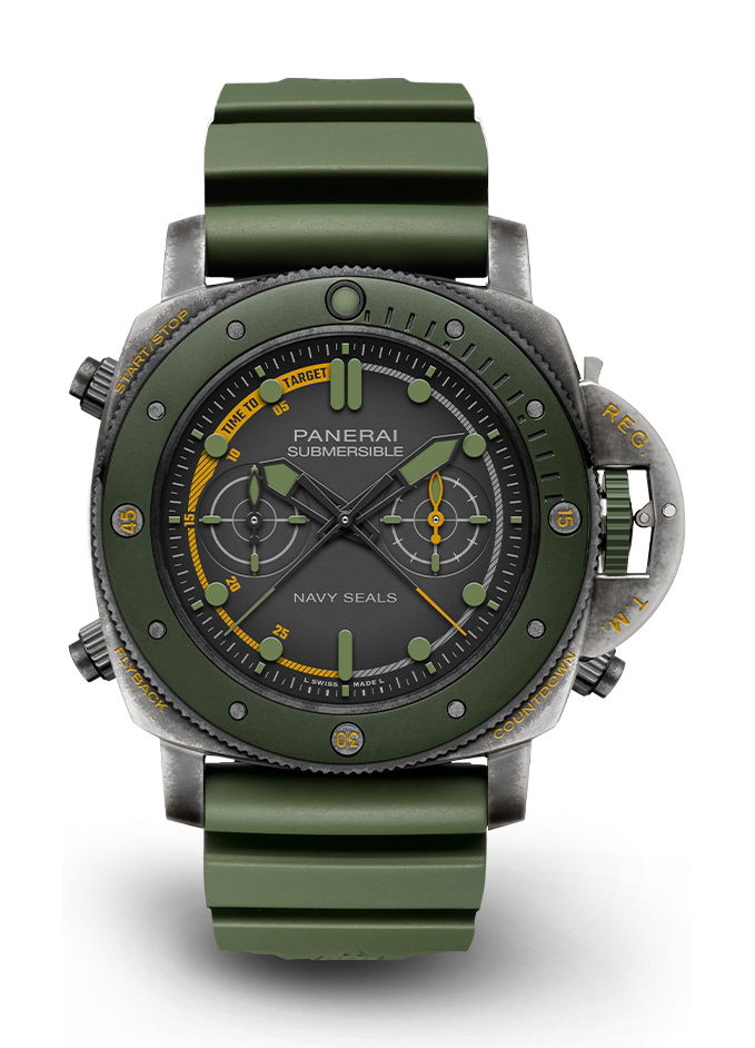 Panerai Submersible Chrono Navy SEALs Experience Edition luxury timepiece - detailed view